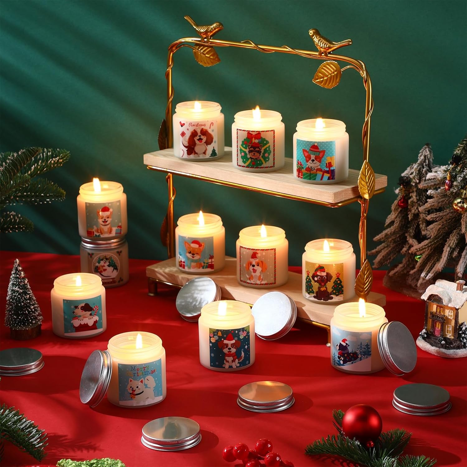 Nuanchu 12 Pcs Scented Jar Candles for Home andbgftpresents