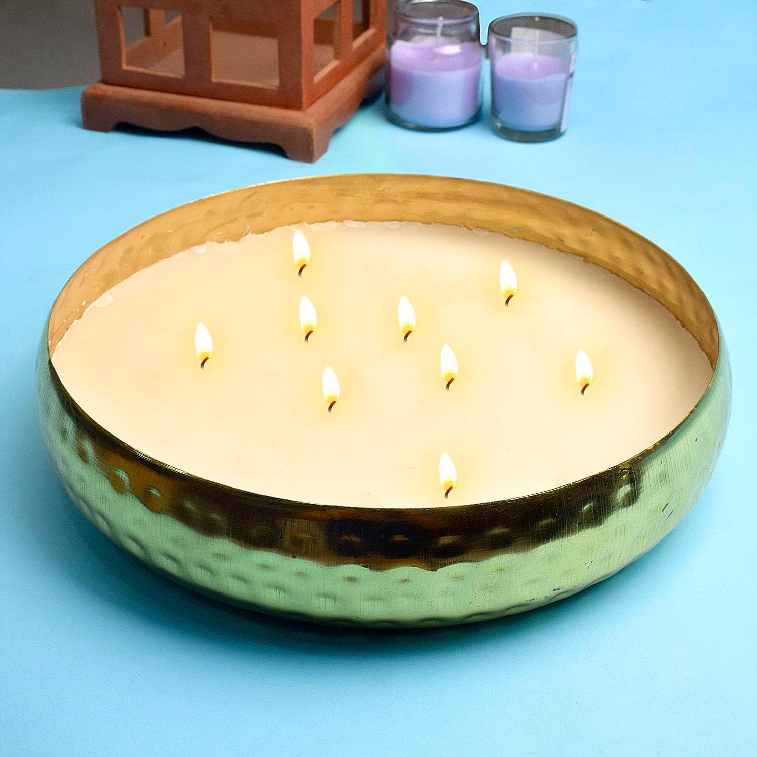 Elegant Brass Candle Holder