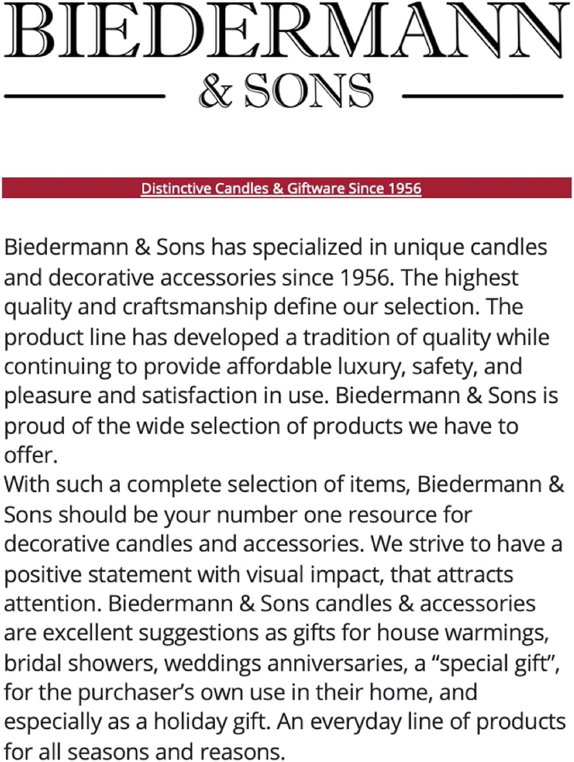 Biedermann Sons Candle Snuggers