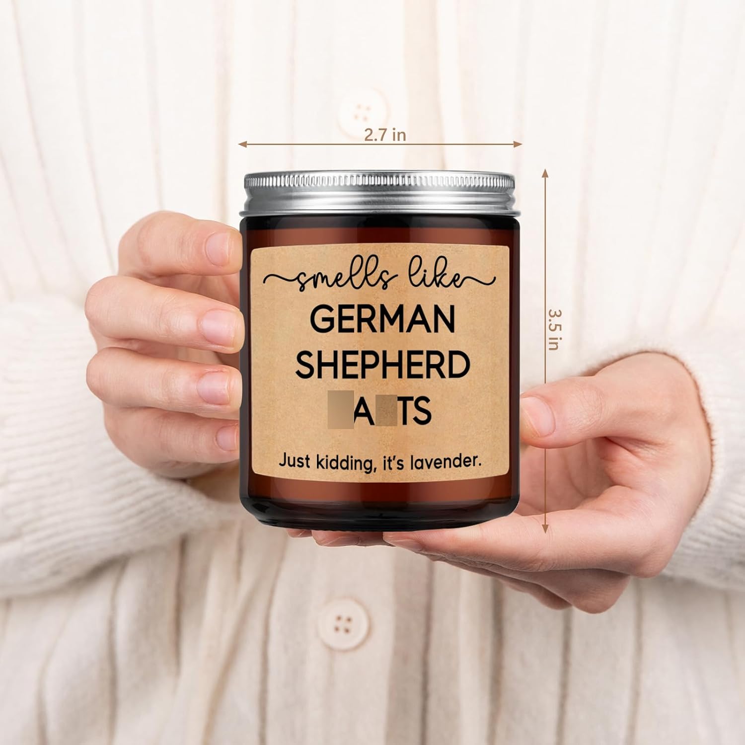 German Shepherd Fart Candle