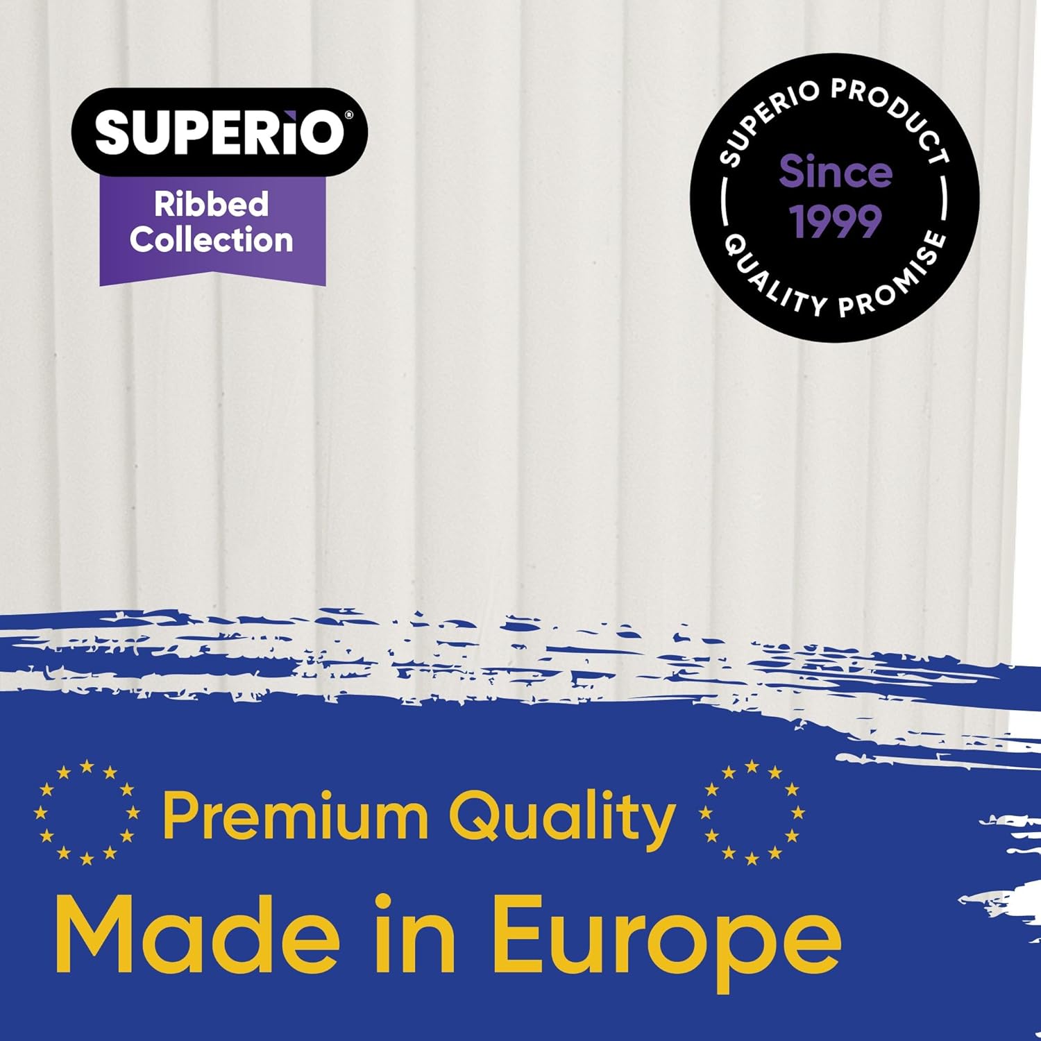 Superio Ribbed Collection - Bathroom Accessories Set