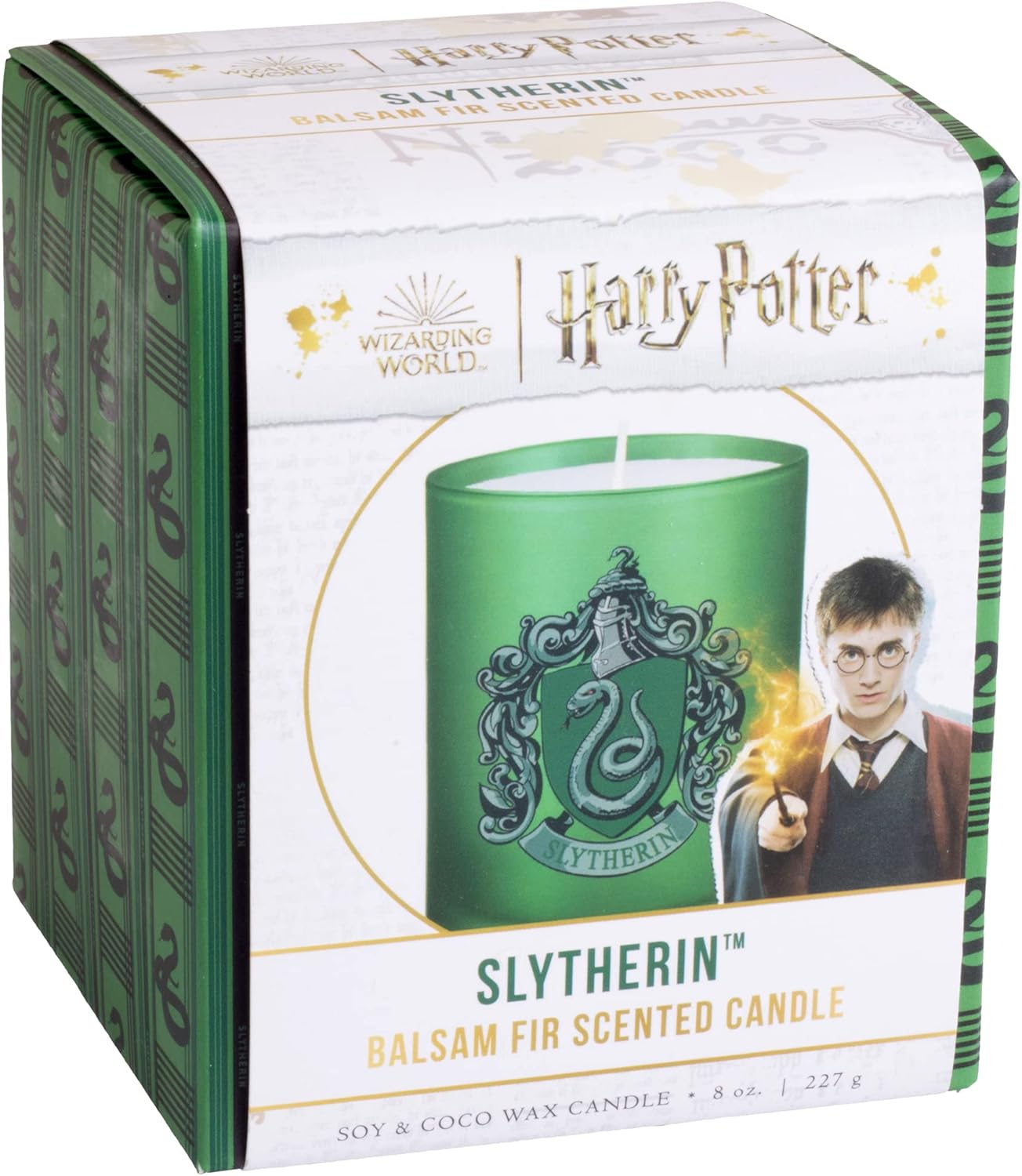 Slytherin Candle 8 oz Harry Potter Hogwarts House Gift Balsam Fir Scent