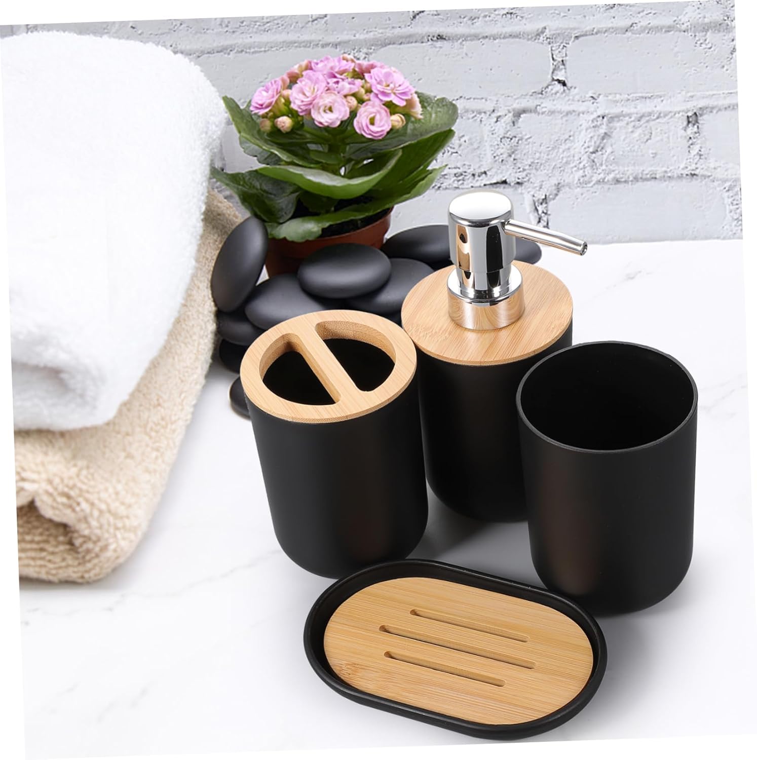 Stylish 4-Piece Mens Bathroom Set for Ellis