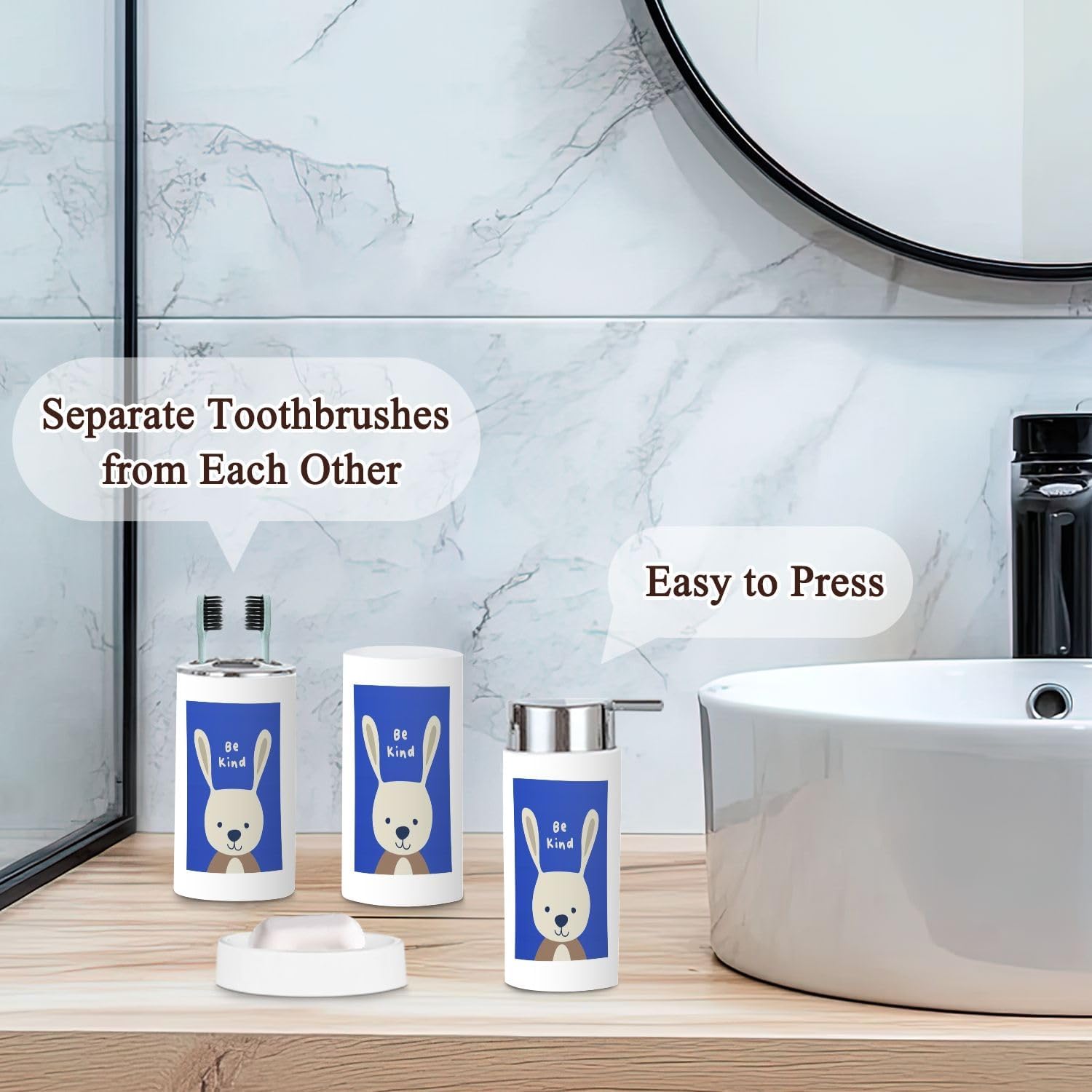 Stylish and Durable bathroom Accessories Set for Nursery and Beyond