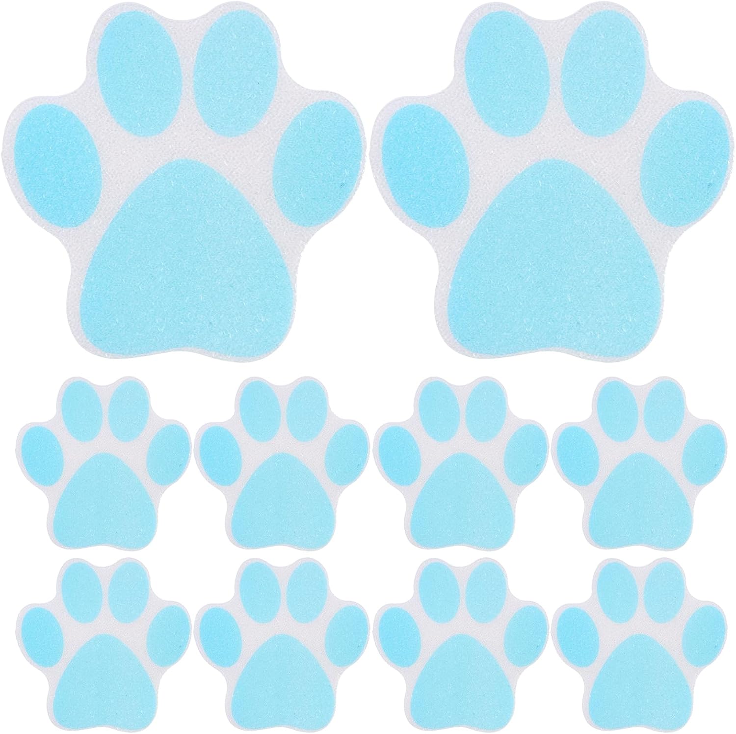 Cute Paw Print Non-Slip Sticker Set for Bats Stairs More