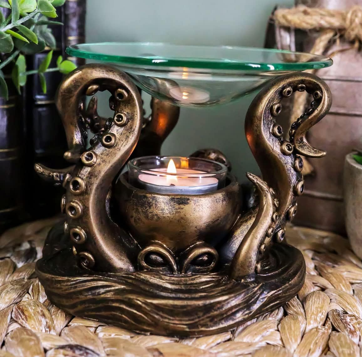 Ebros Nautical Kraken Octopus Candle Holder
