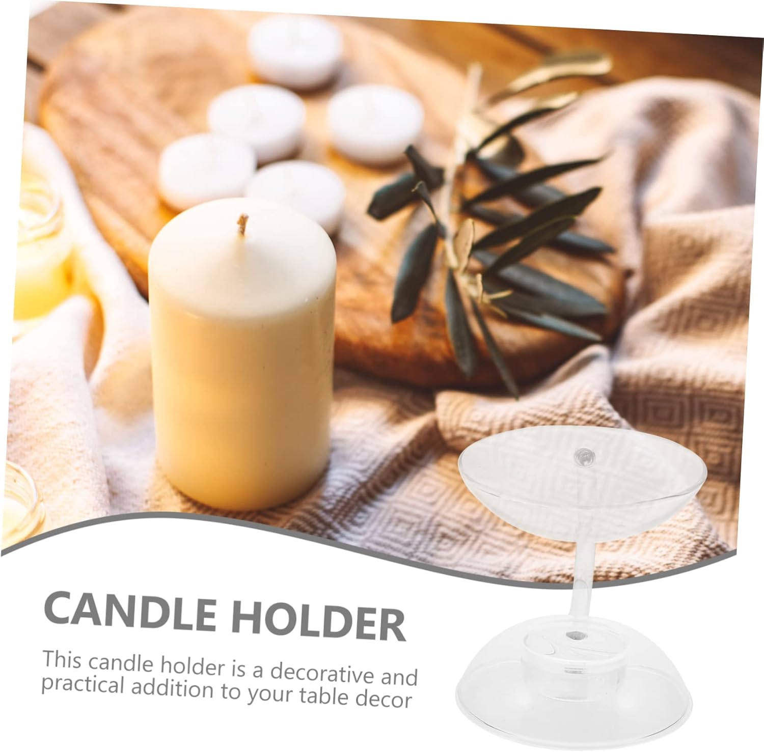 Stunning Dual-Layer Candle Holder for Home Decor