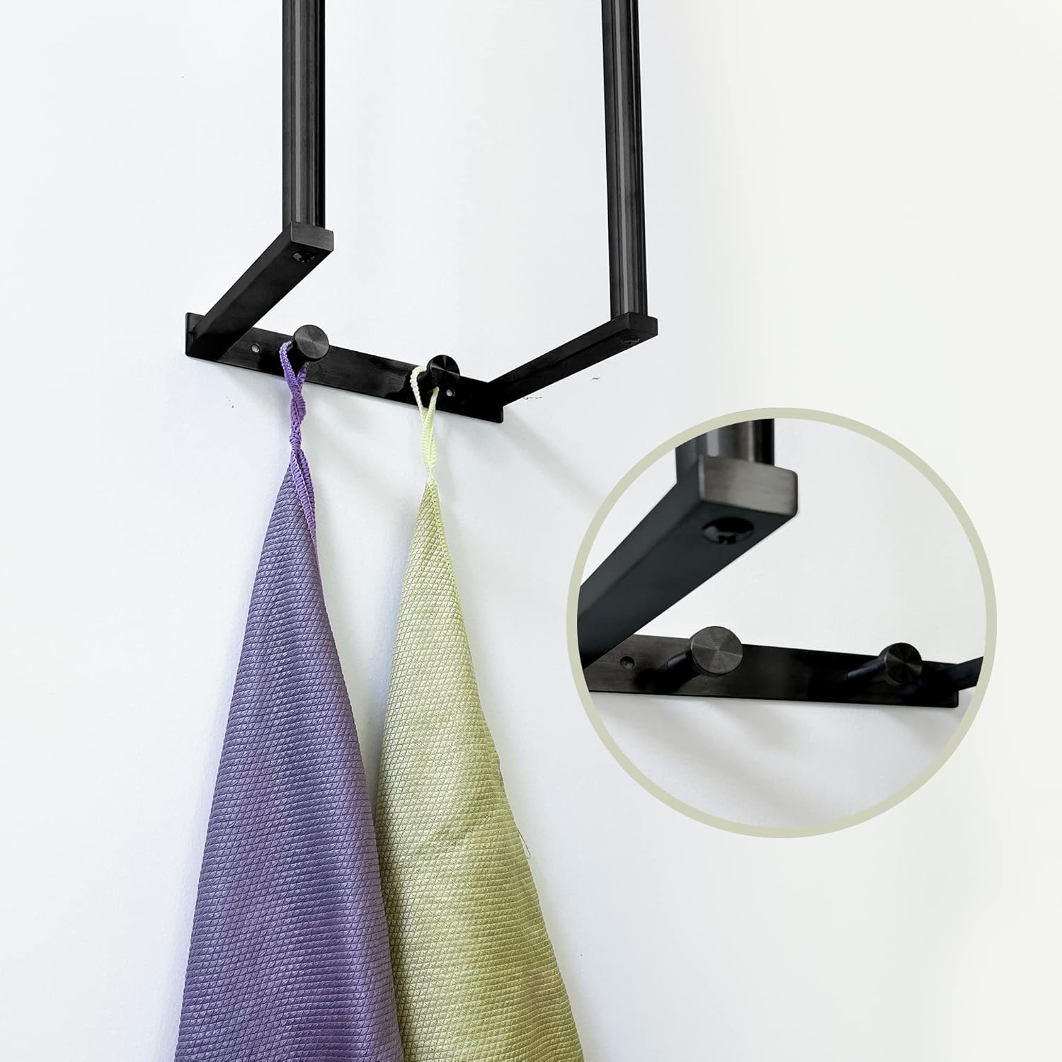 Space-Saving Wall-Mount Towel Holder for Bathrooms