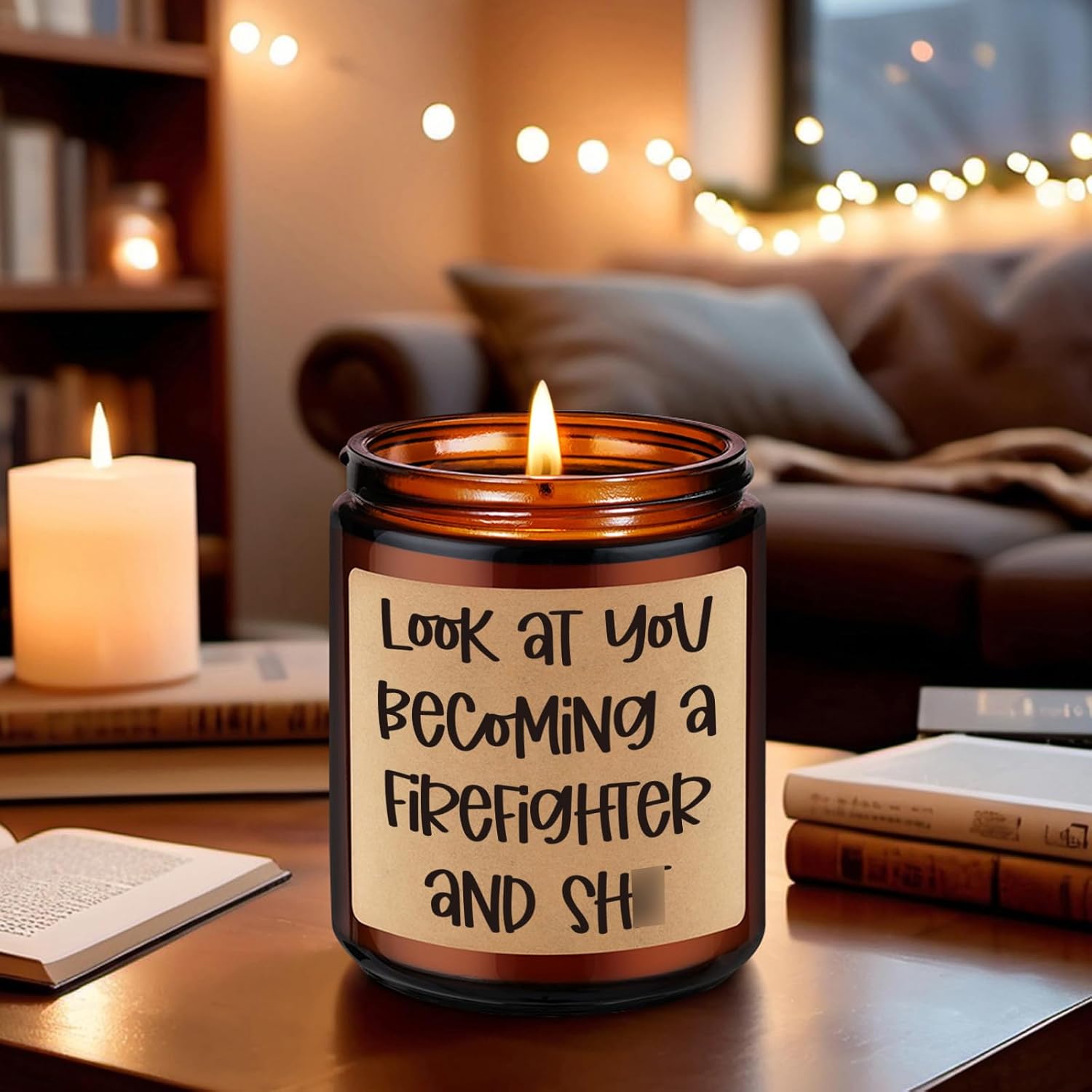 GSPY Scented Candle for Firefighters - Humorous Meaningful Gift