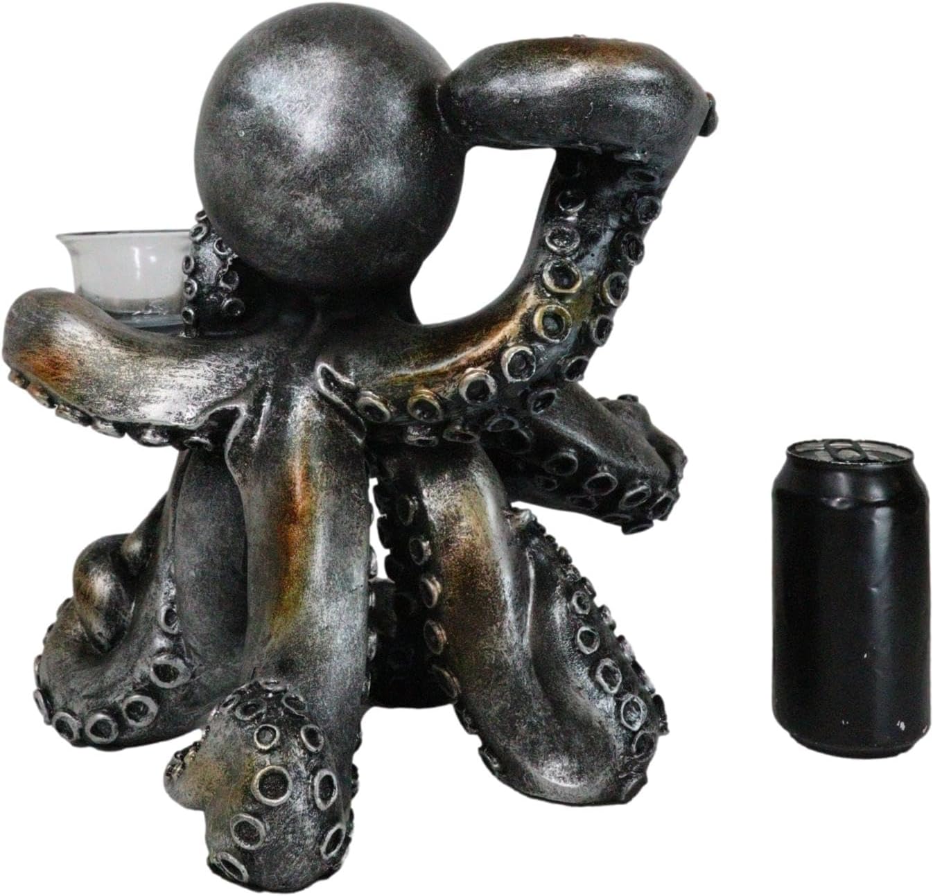 Ebros Rustic Holiday Octopus Candle Holder Statue 125 H