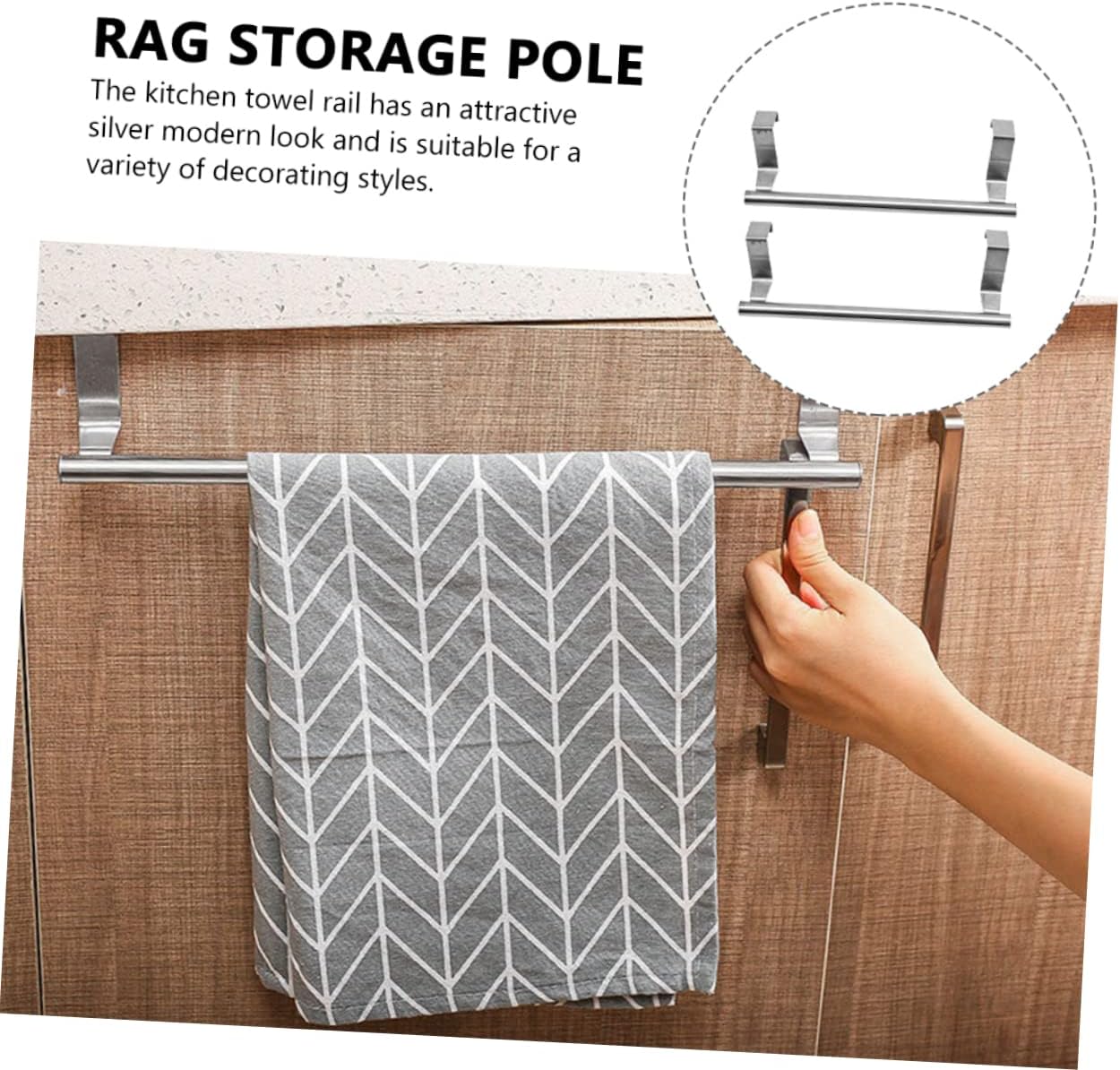 Concise Bella Over-Door Towel Holder