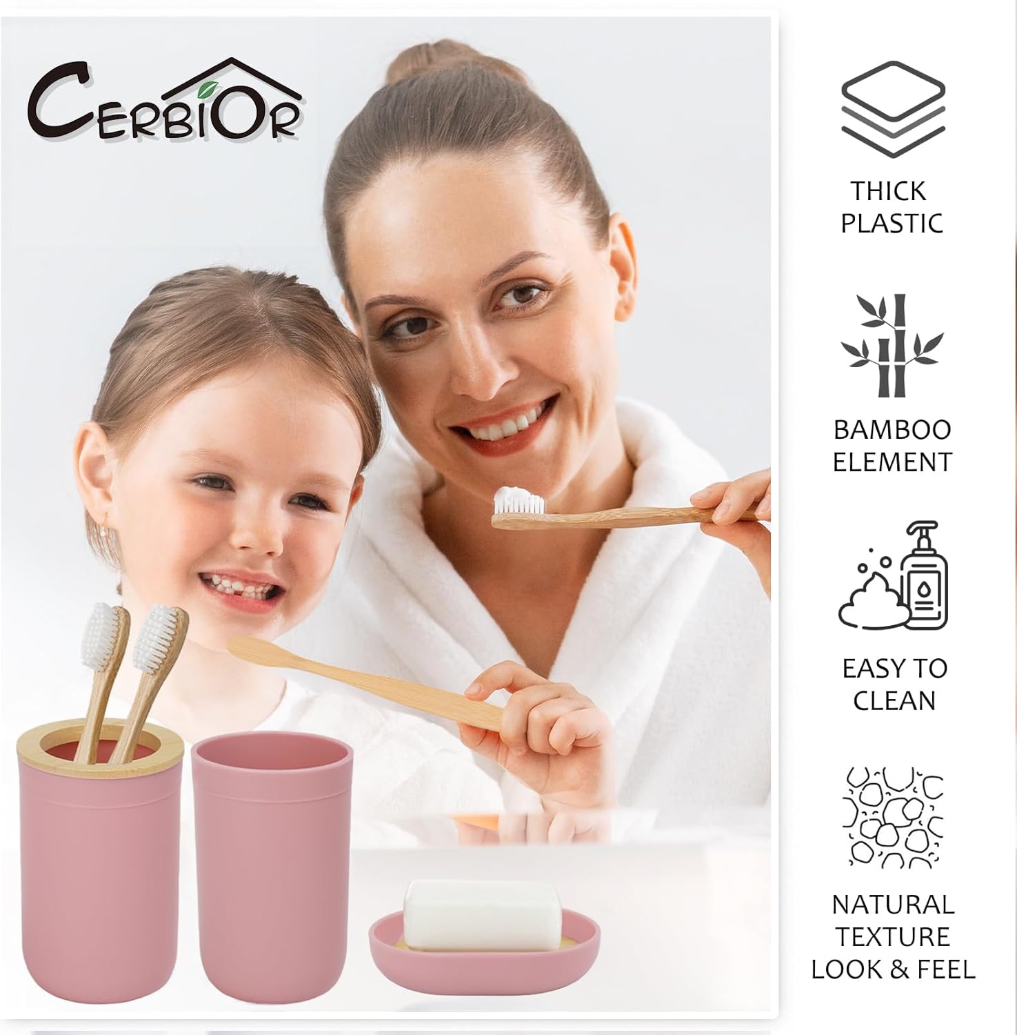 CERBIOR 6-Piece Bathroom Accessory Set