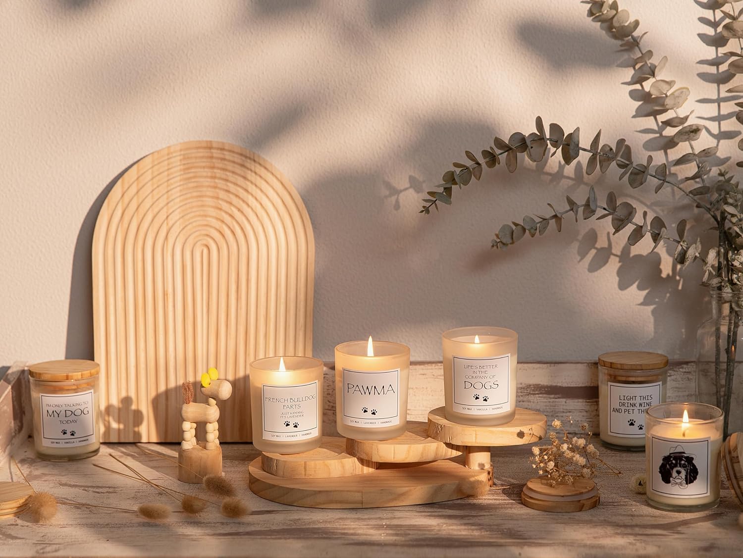 Adorable Dog Fart Candle with Scented Targets