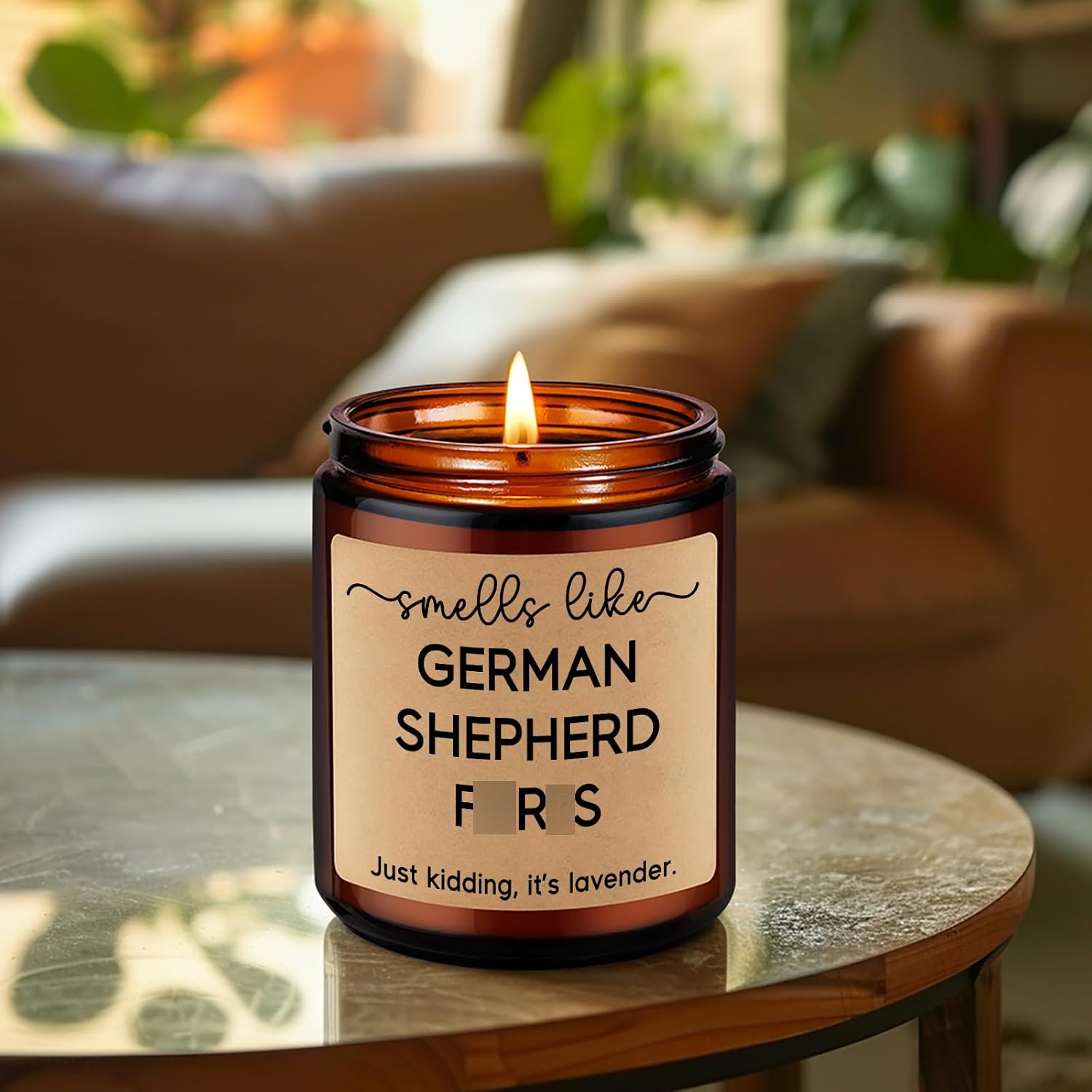 German Shepherd Fart Candle