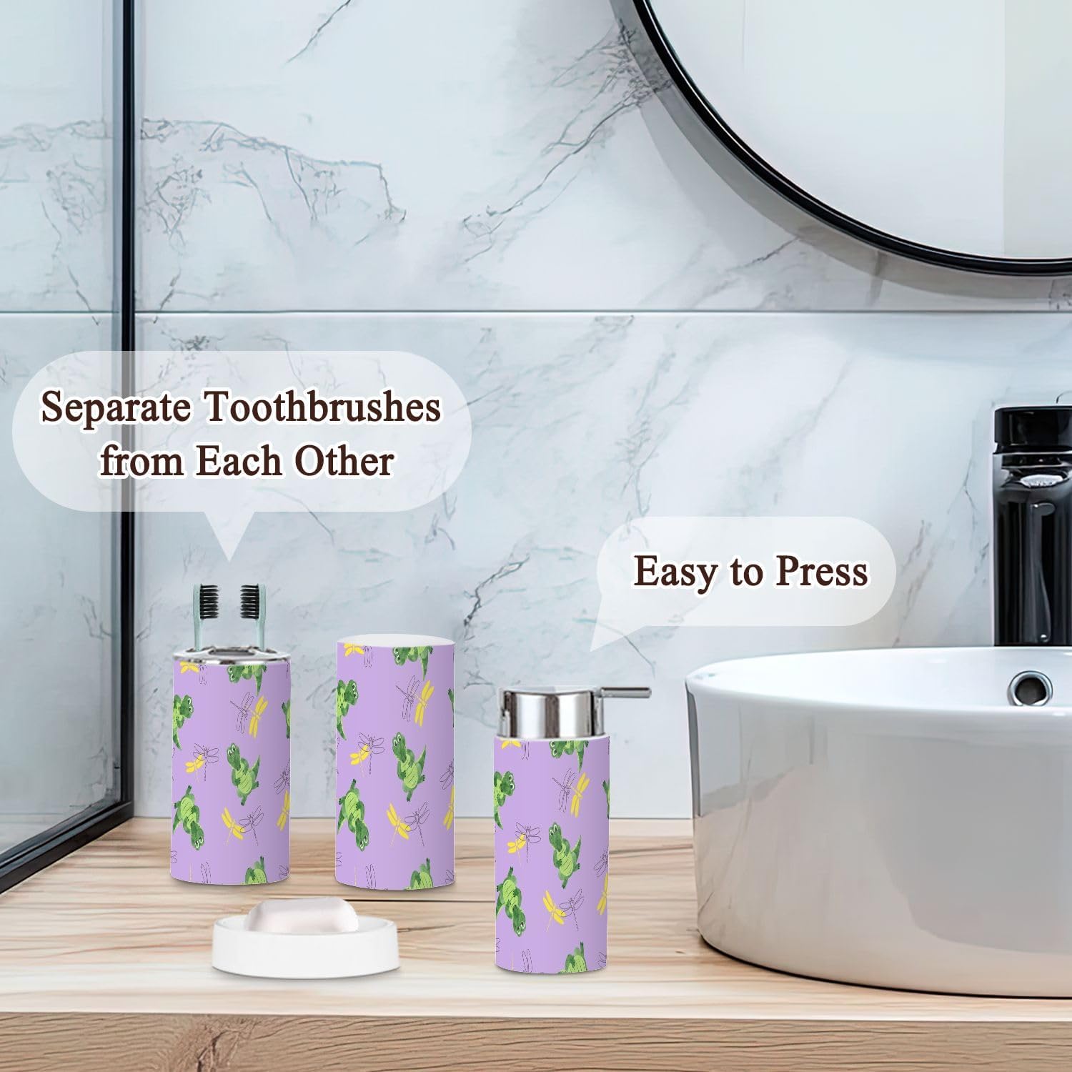 Bathroom Set 6-Piece Durable Stylish