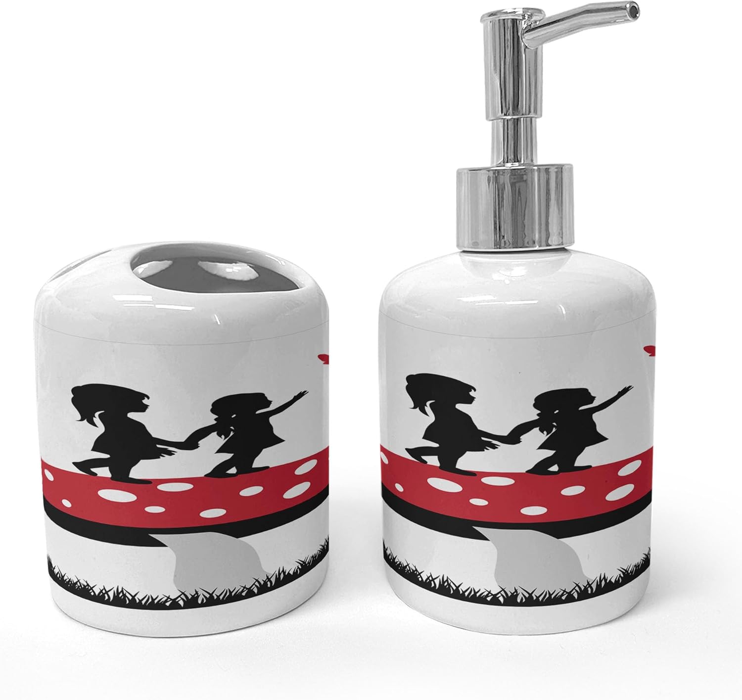 Unique Mushroom Toothbrush Holder Set