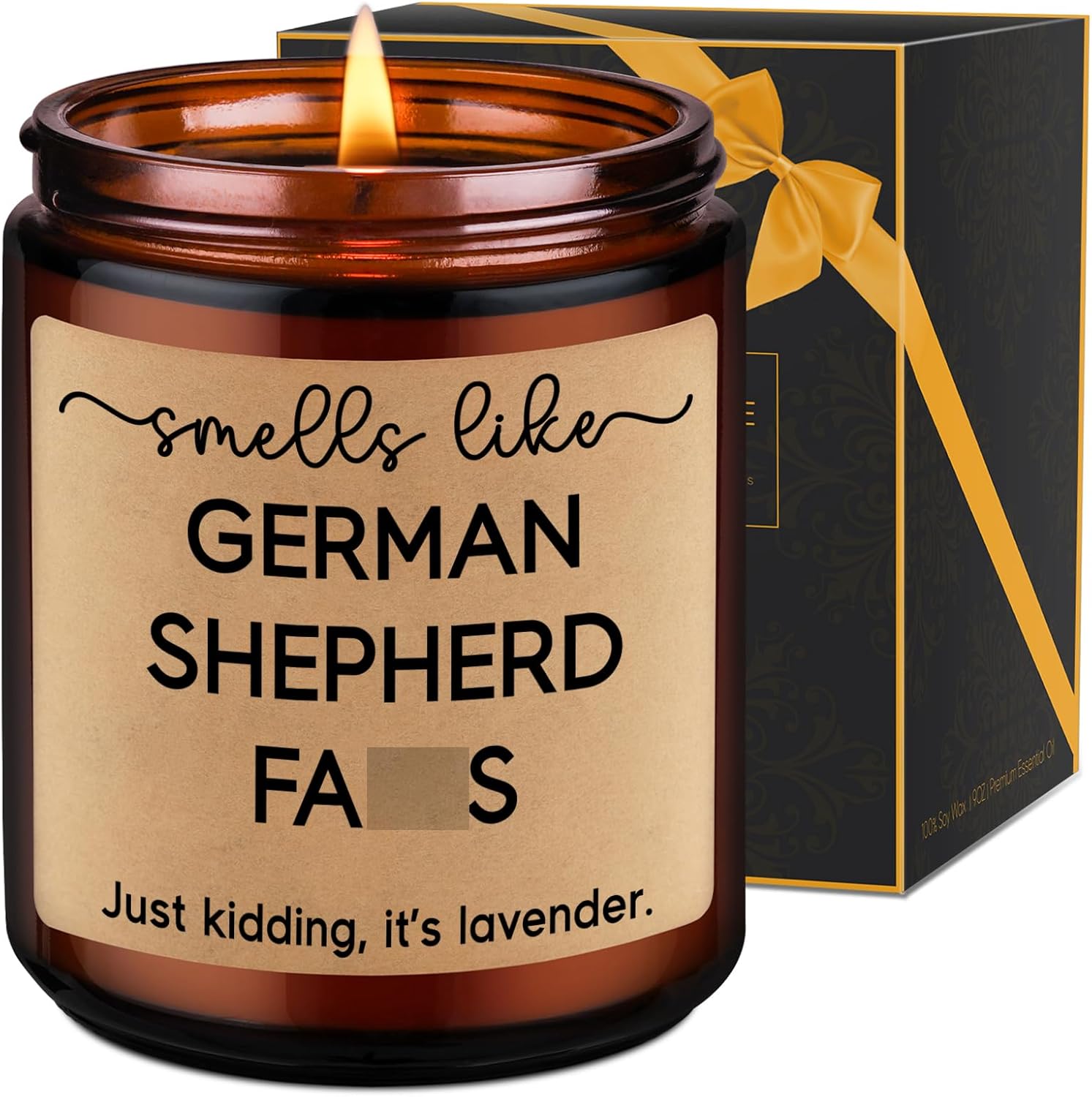German Shepherd Fart Candle