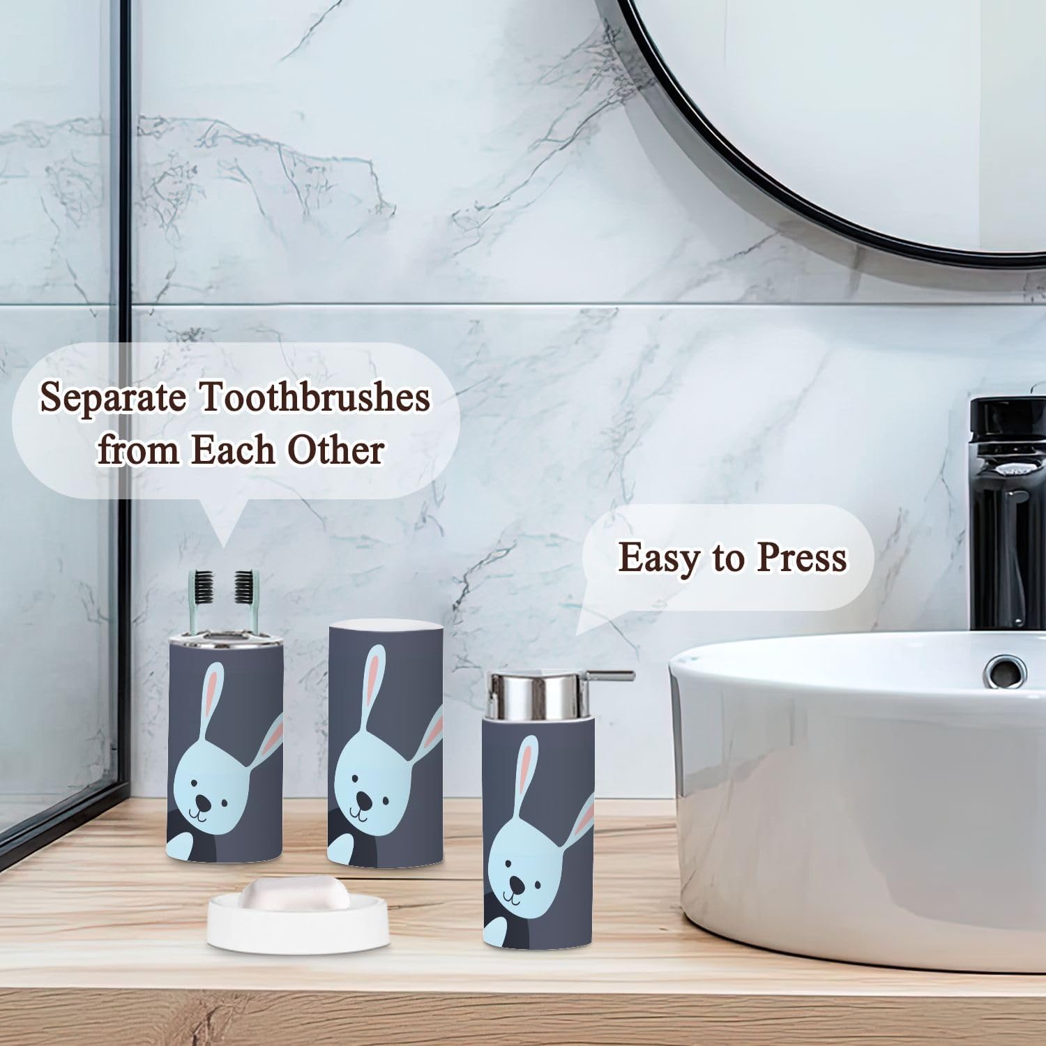 Bathroom Accessories Set 6 Pcs Style Function