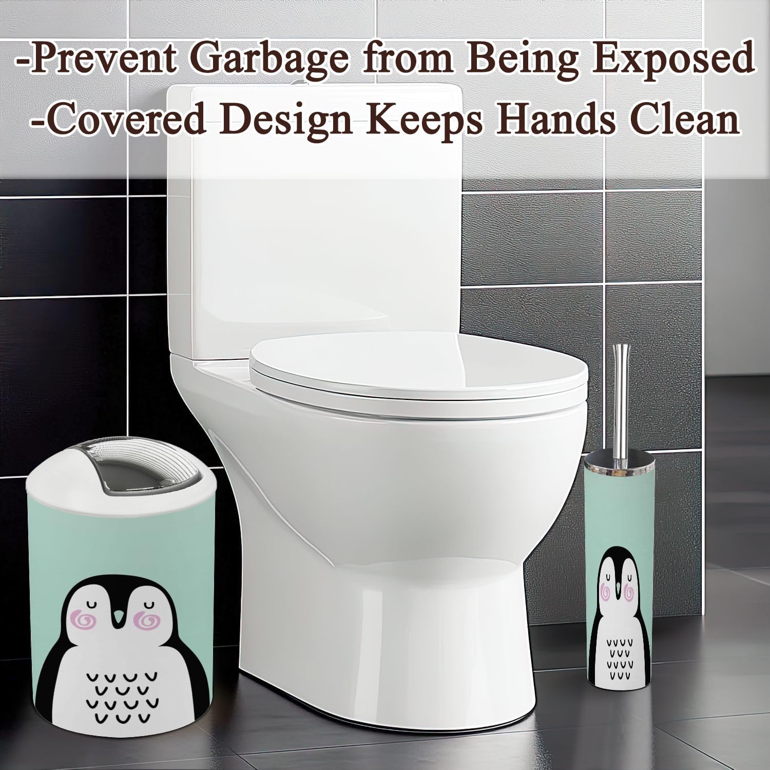 Stylish 6-Piece Bathroom Accessories Set