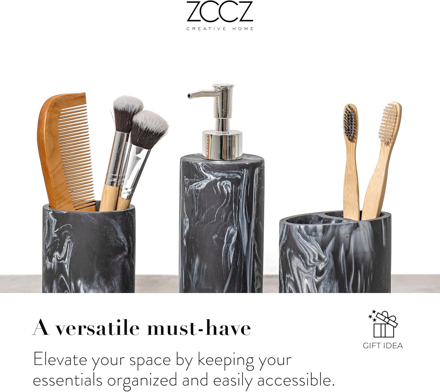 ZCCZ 4-Piece Bathroom Accessories Set