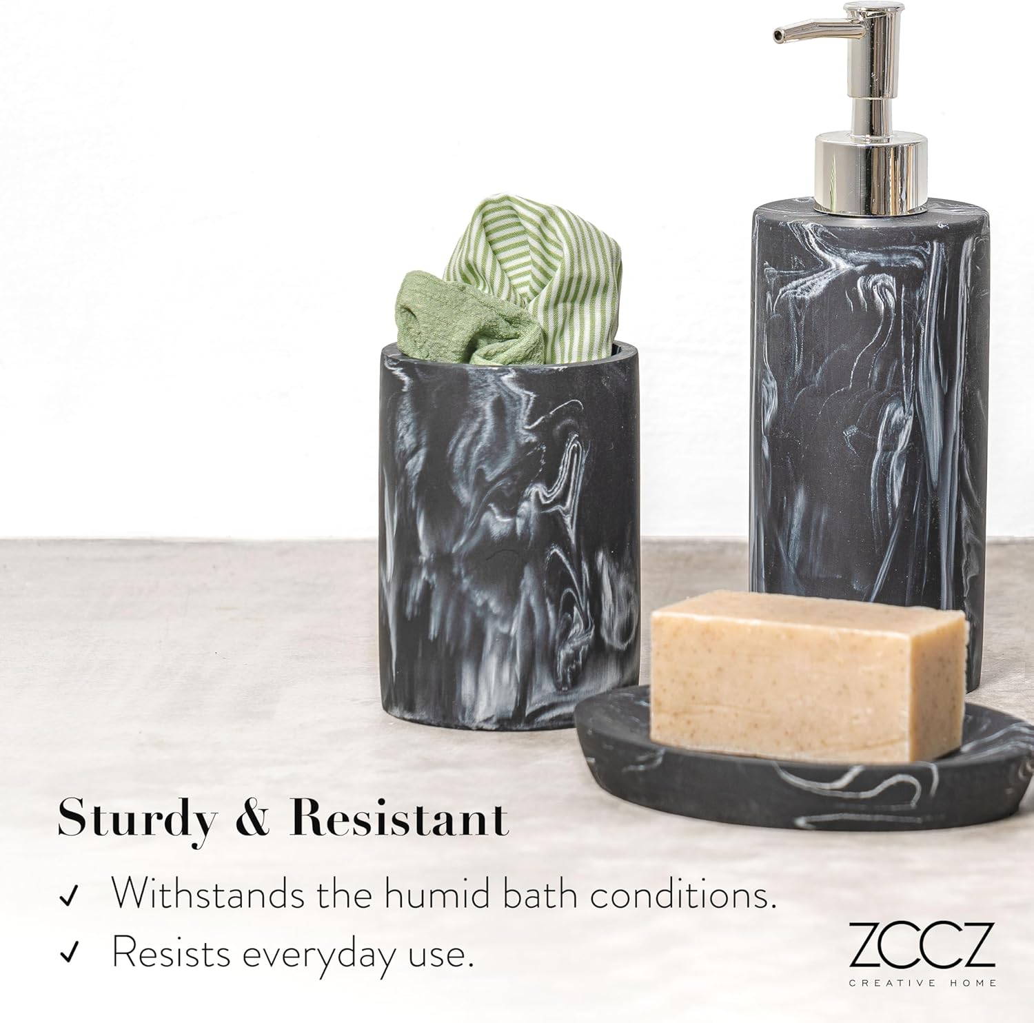 ZCCZ 4-Piece Bathroom Accessories Set