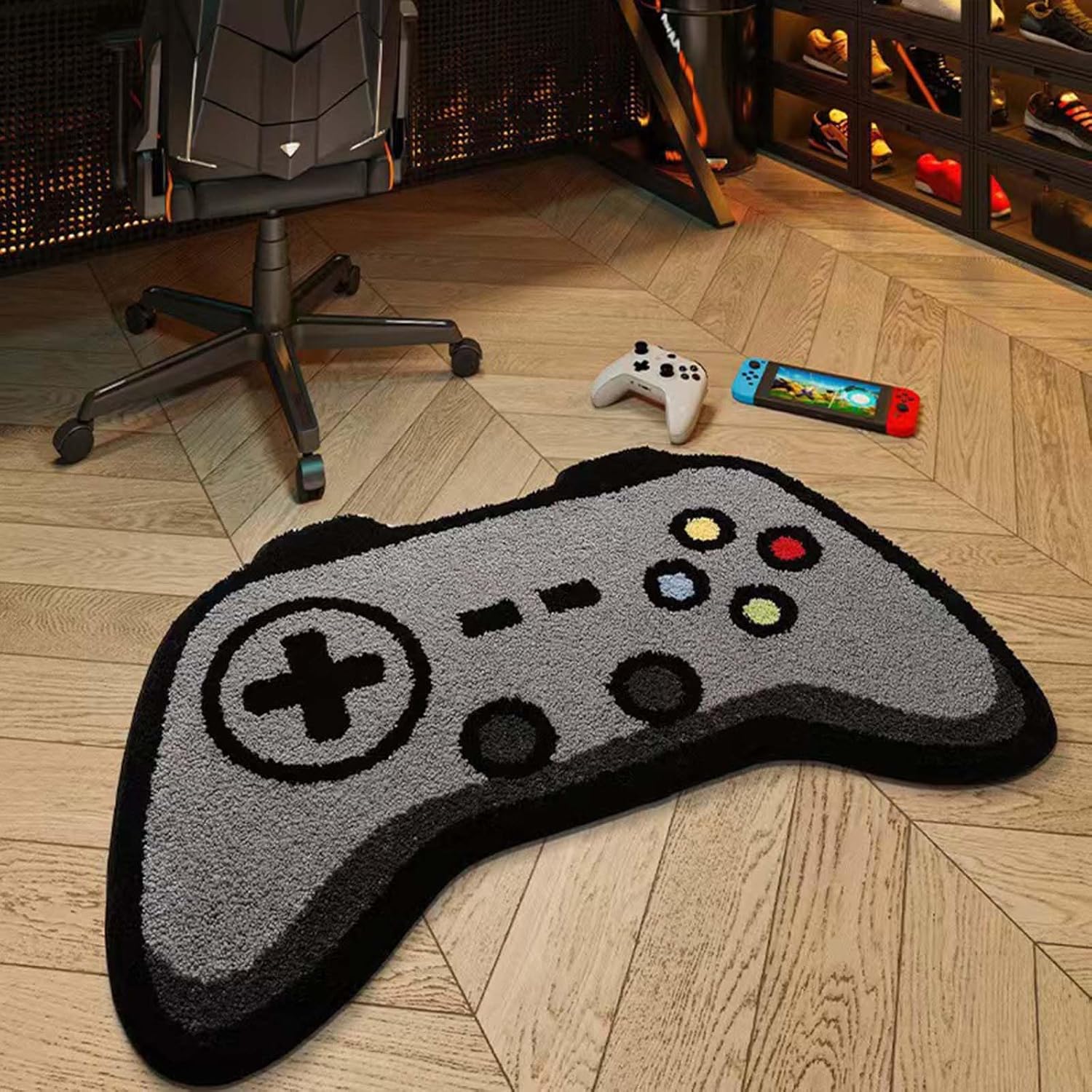 Cute Gamepad Shaped Bath Mat - Non-Slip Soft and Absorbent