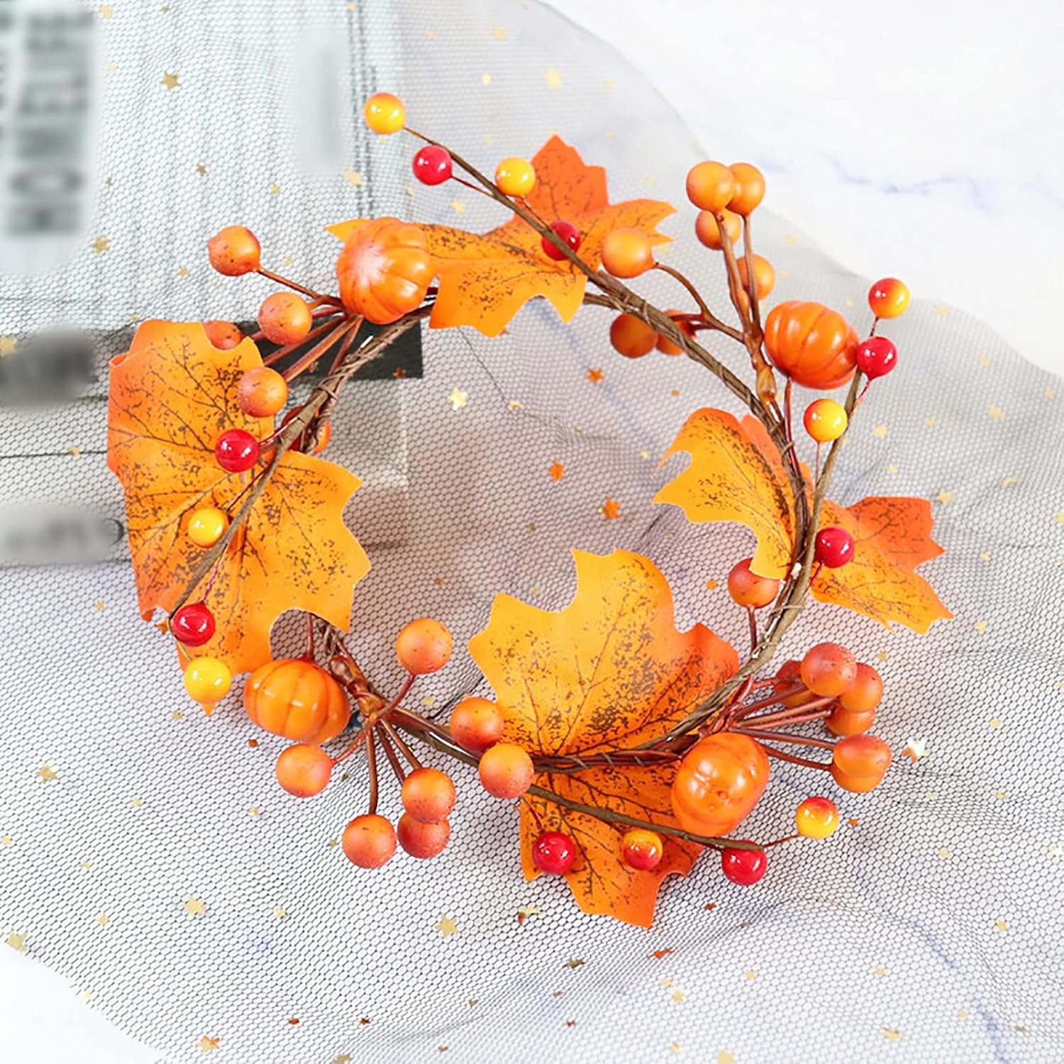 Handcrafted artificial berry candle rings for Home ations