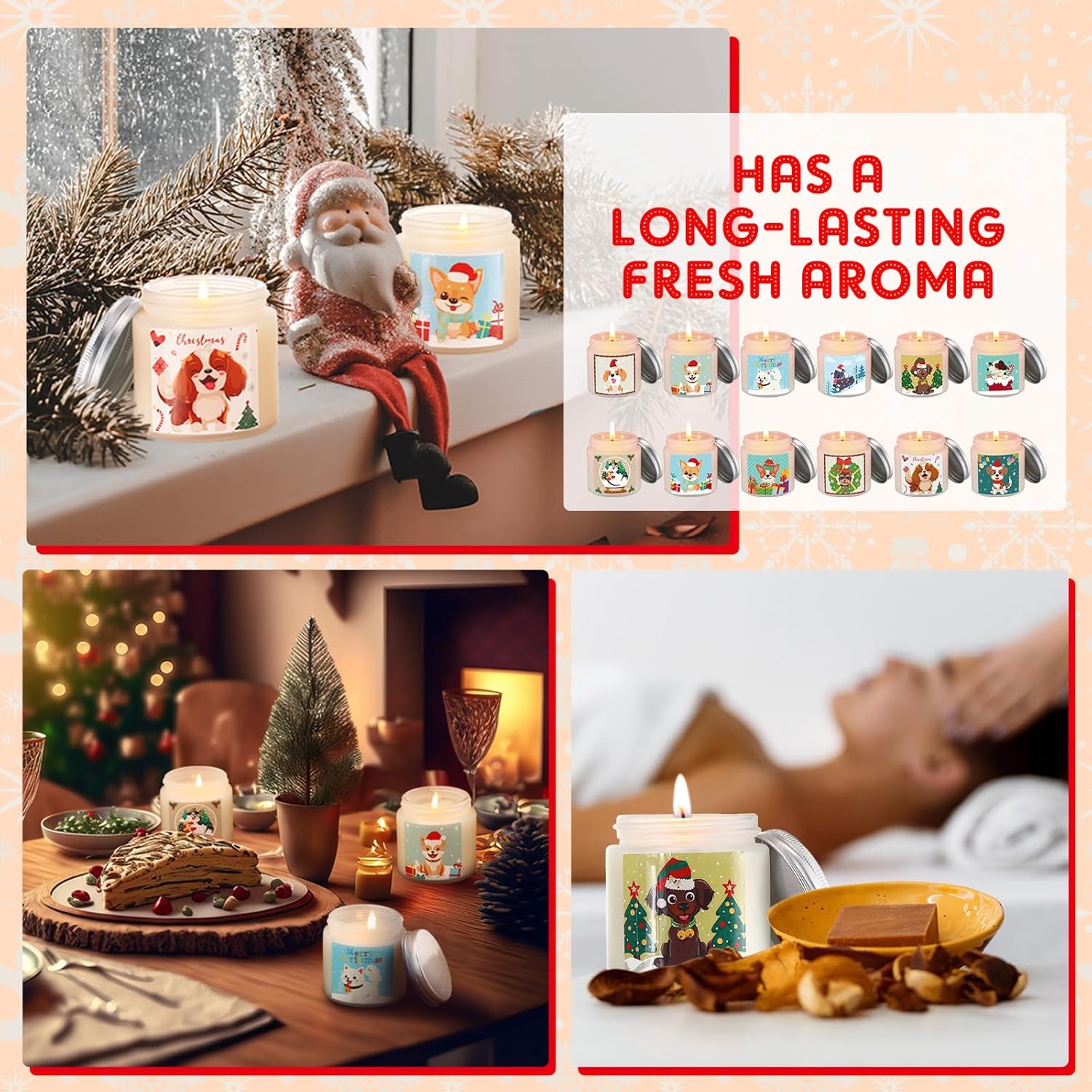 Nuanchu 12 Pcs Scented Jar Candles for Home andbgftpresents
