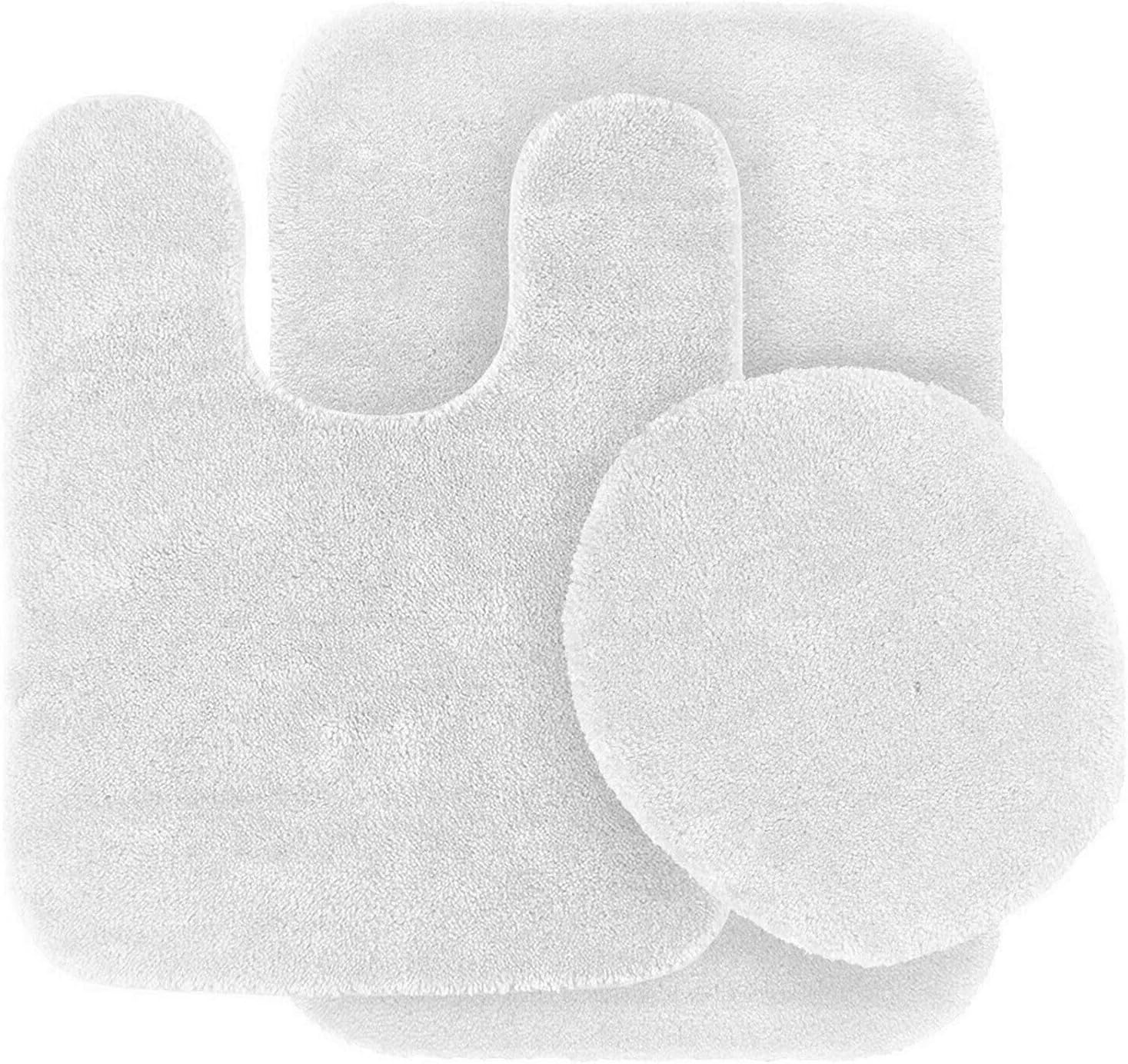 Contour Mat and Lid Cover Set for Ultra-Soft Skid-Resistant Bathing