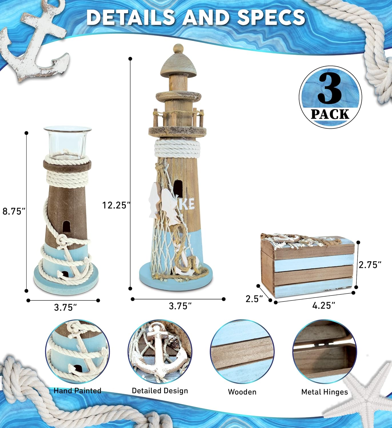 CoTa Global Evolution Nautical Collection - 3 Piece Set