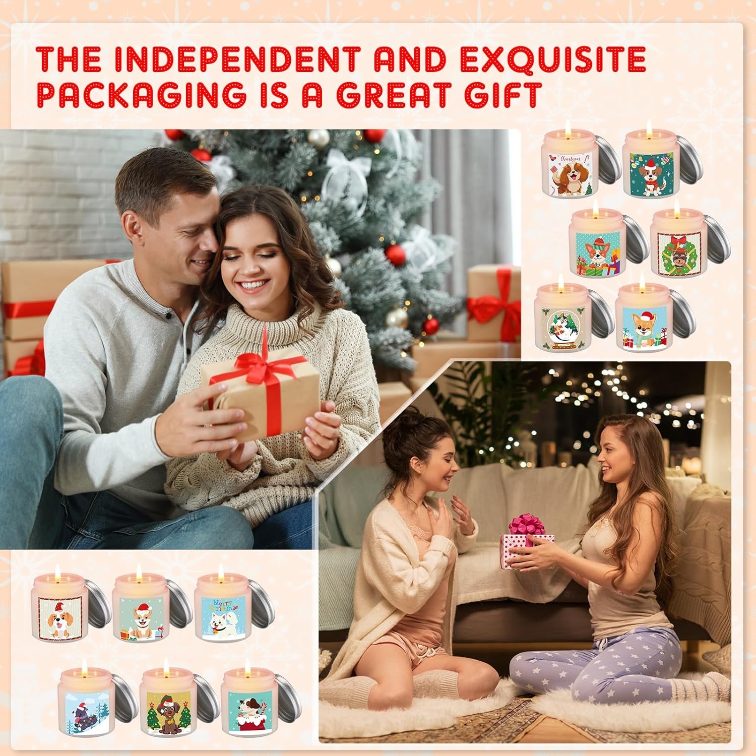 Nuanchu 12 Pcs Scented Jar Candles for Home andbgftpresents