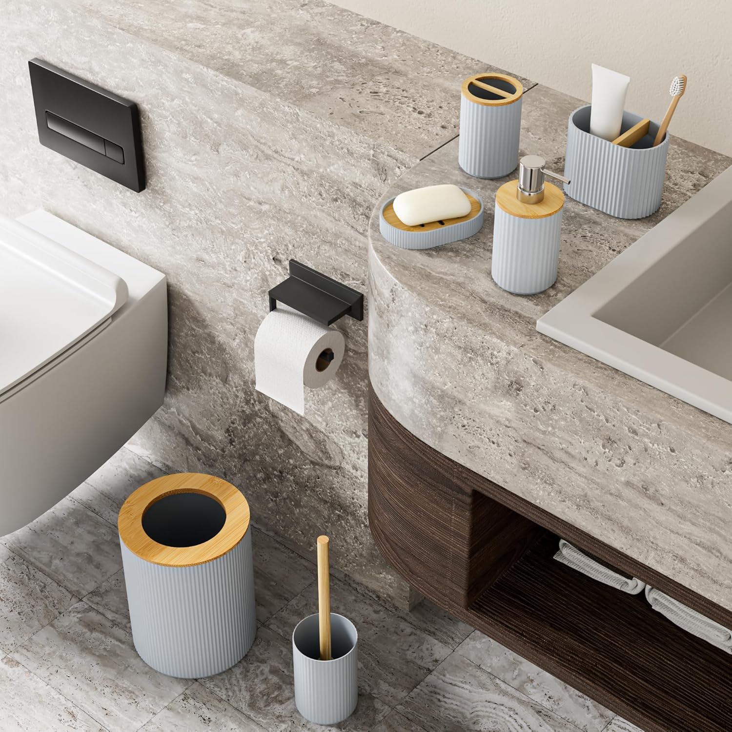 Fun Memories - 6-Piece Bathroom Accessory Set