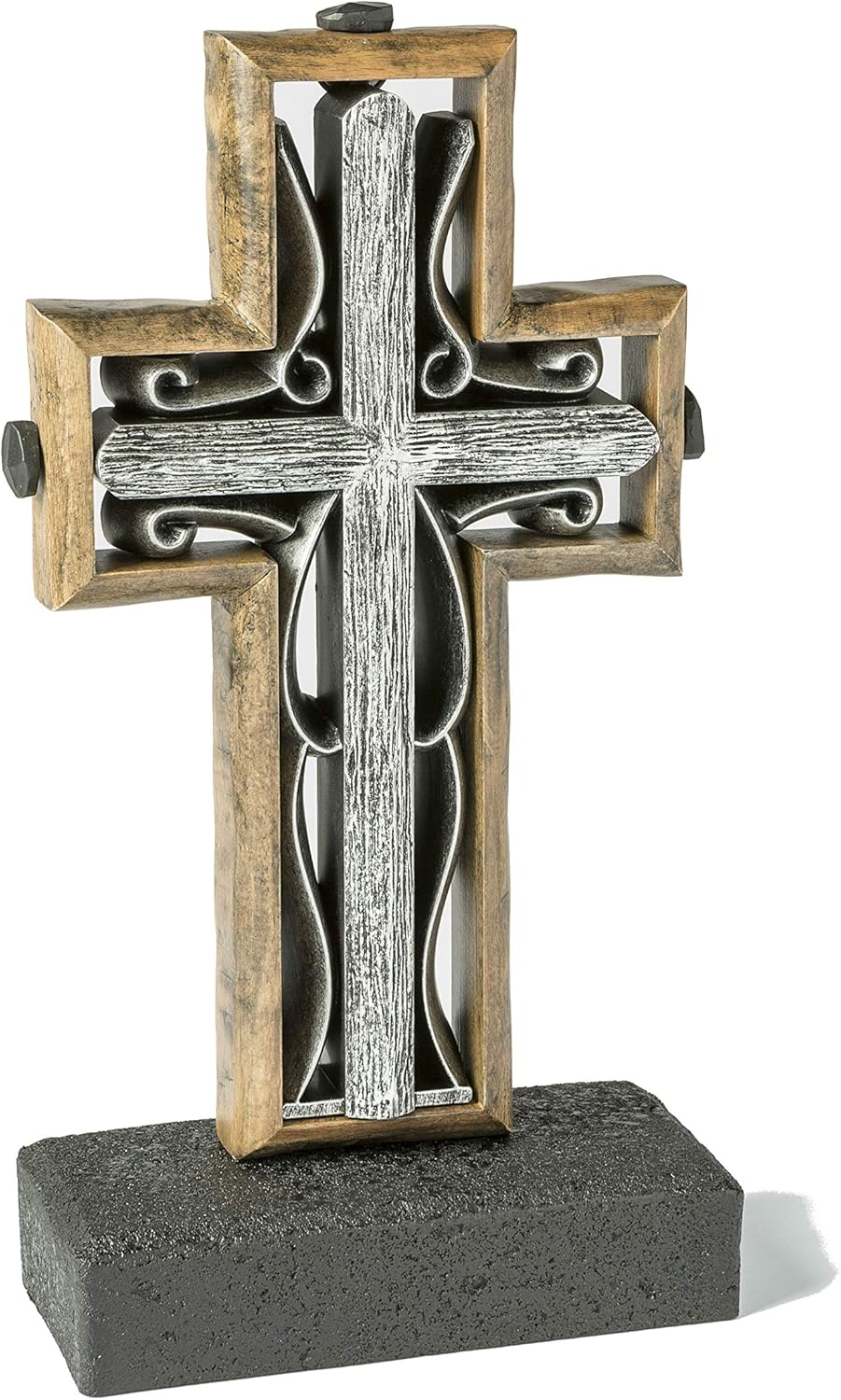 The Hand-Scraped Rustic Beech Iron Unity Cross