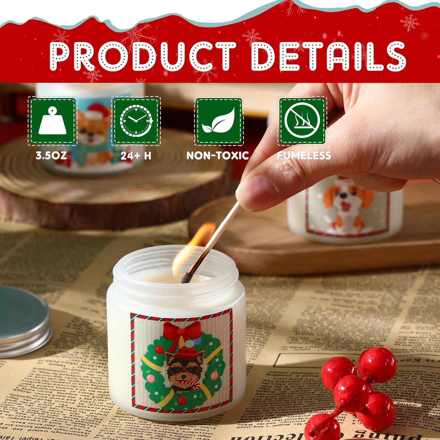 Nuanchu 12 Pcs Scented Jar Candles for Home andbgftpresents
