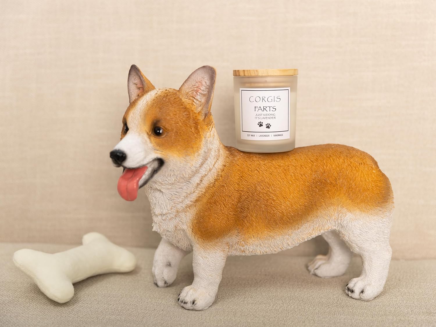 Adorable Dog Fart Candle with Scented Targets