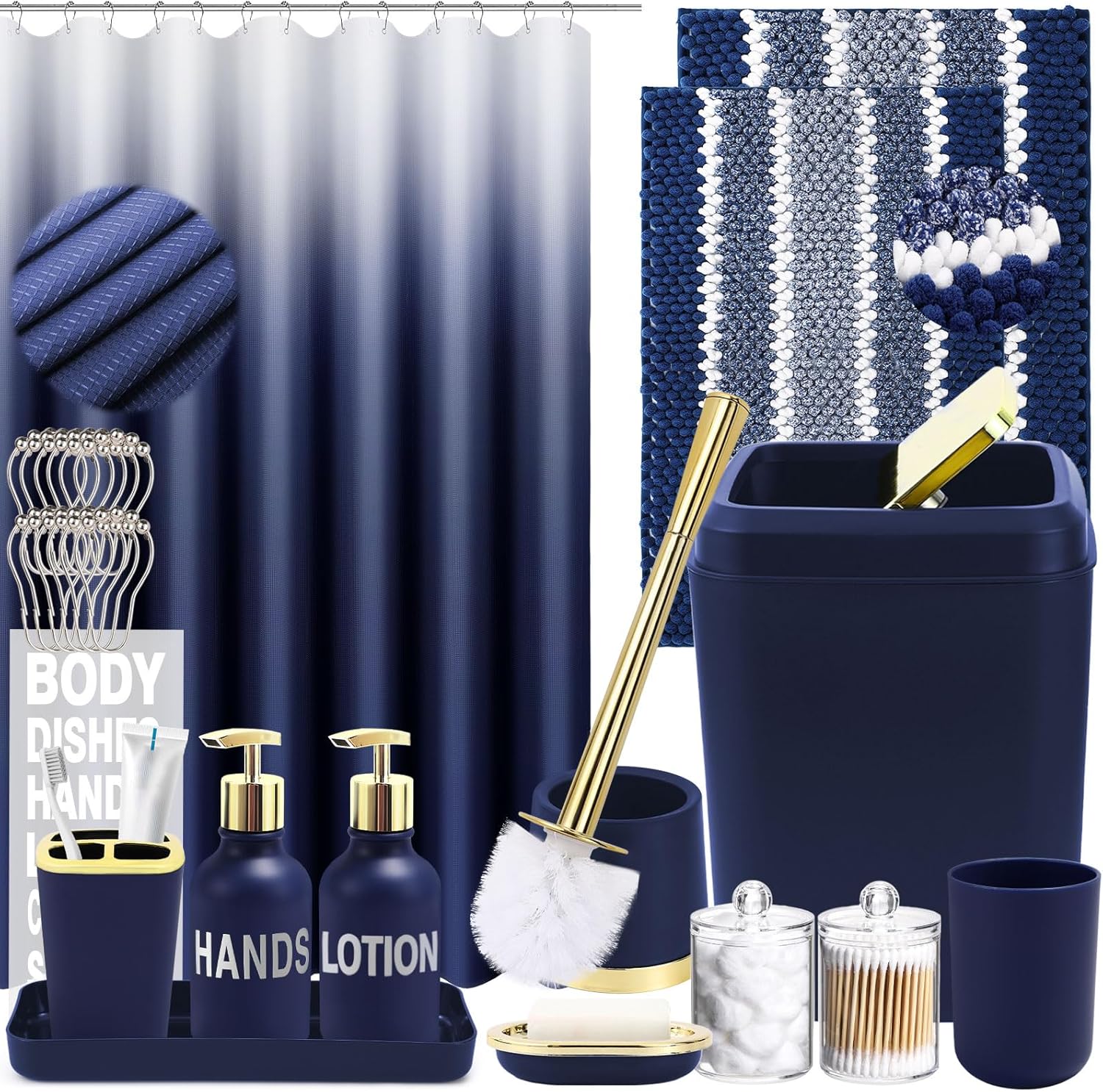 25-Piece Bathroom Essentials Set for Modern Homes