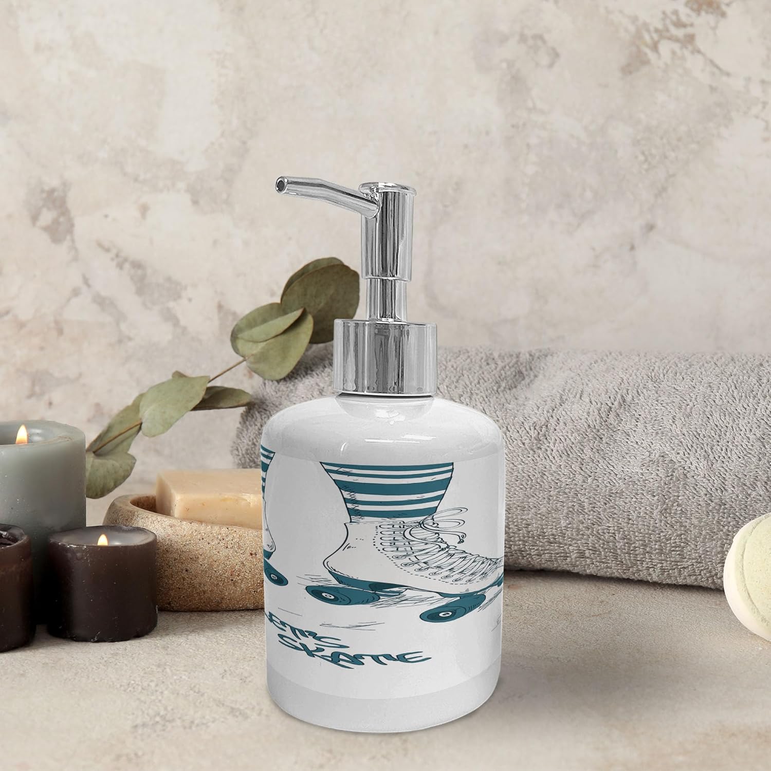 Retro Stylish Toothbrush Soap Dispenser Set