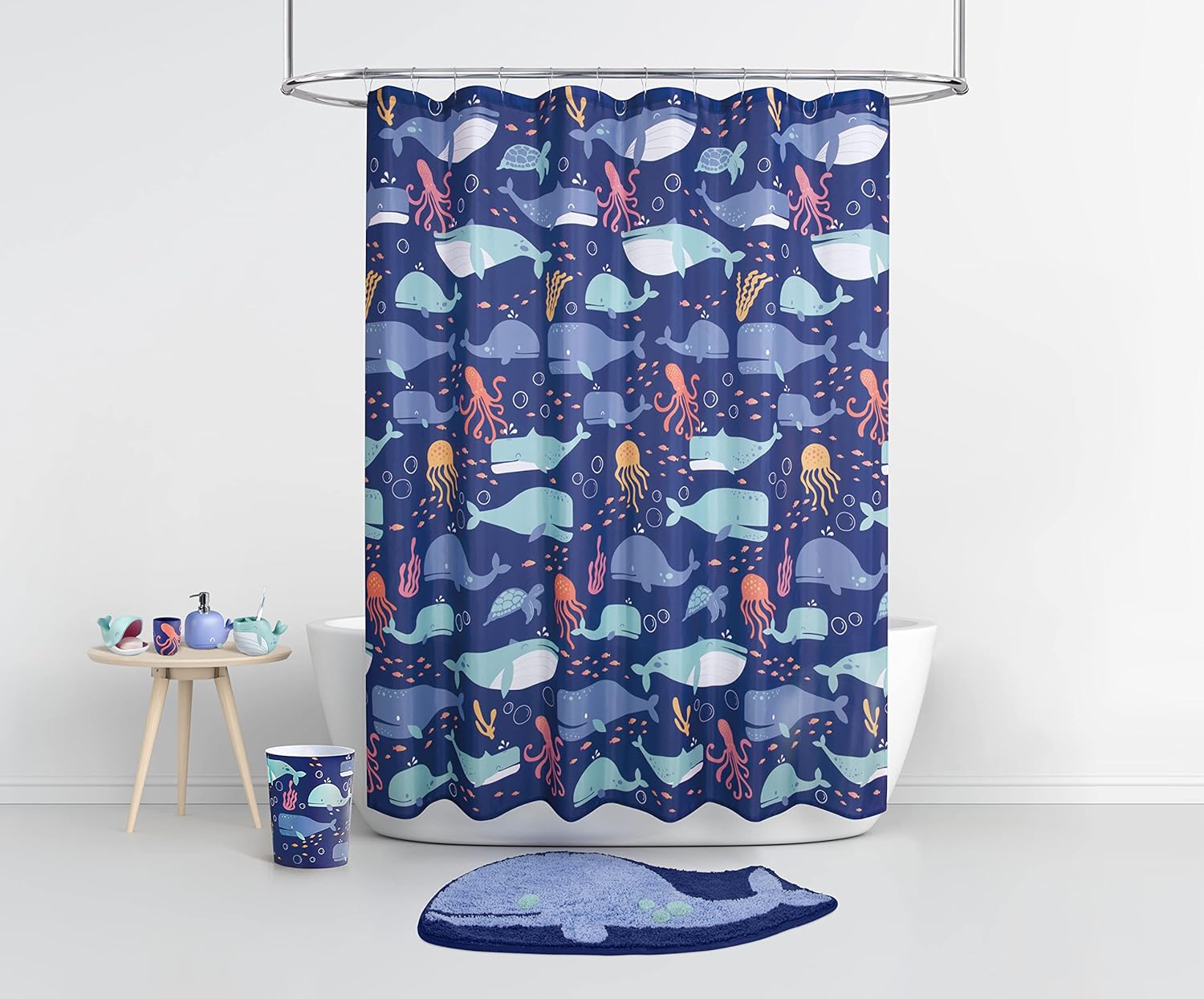 Allure Home Creation Whales 4-Piece Bath Set