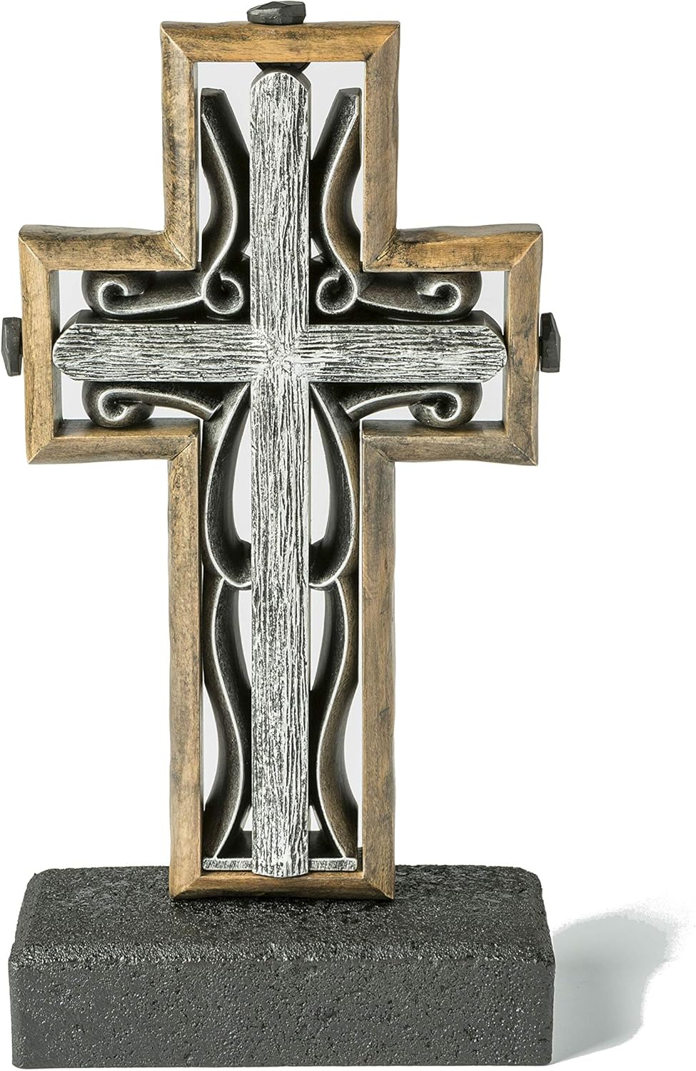 The Hand-Scraped Rustic Beech Iron Unity Cross