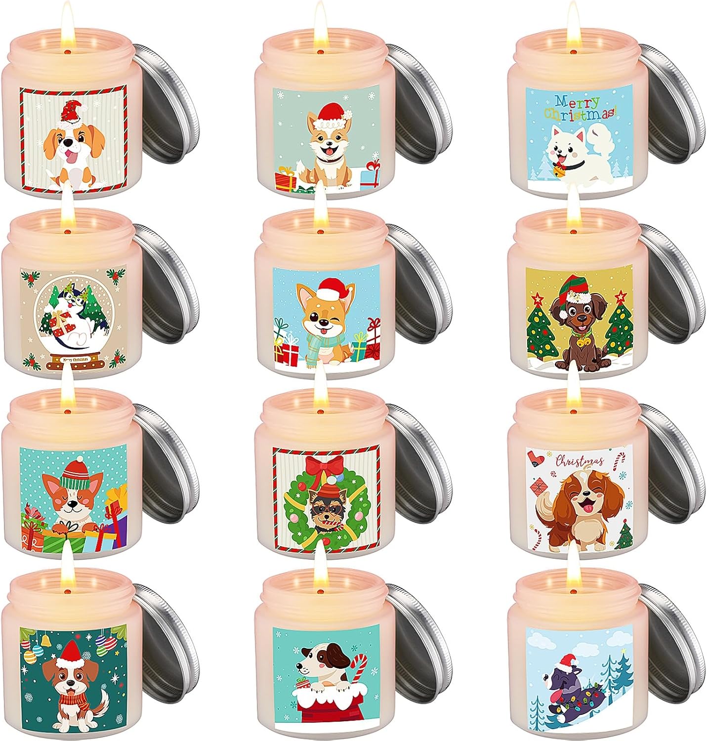 Nuanchu 12 Pcs Scented Jar Candles for Home andbgftpresents