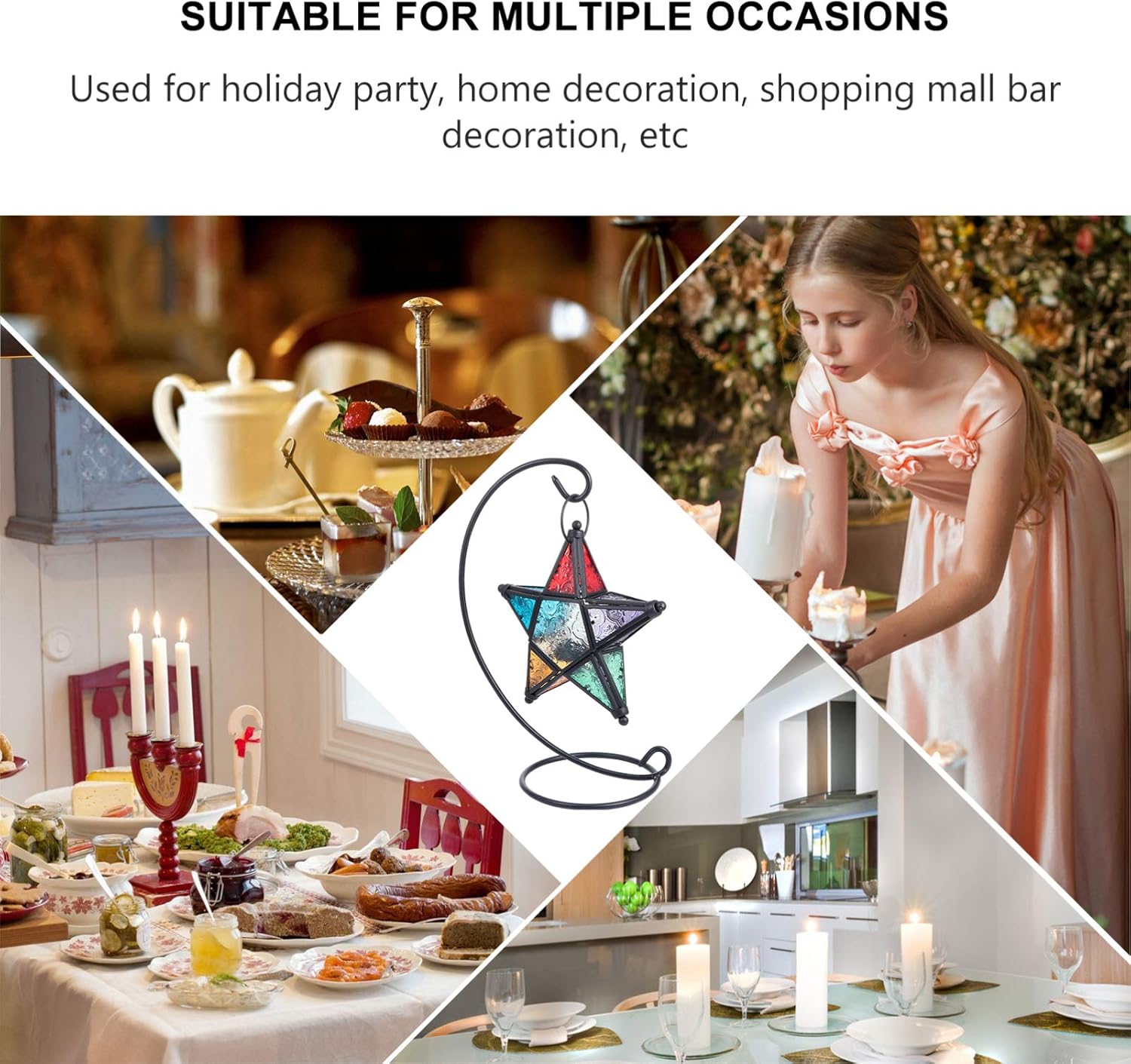 BESPORTBLE Star Shape Candle Holder