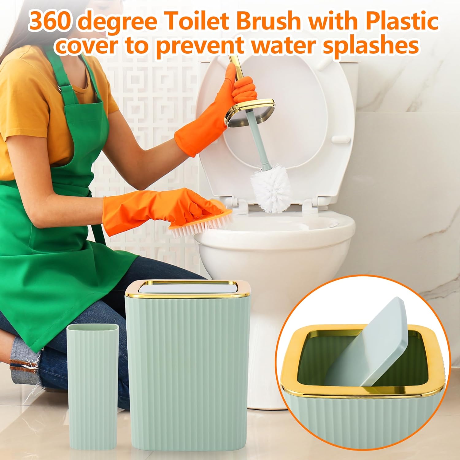 Luxury Green Bathroom Accessories Set