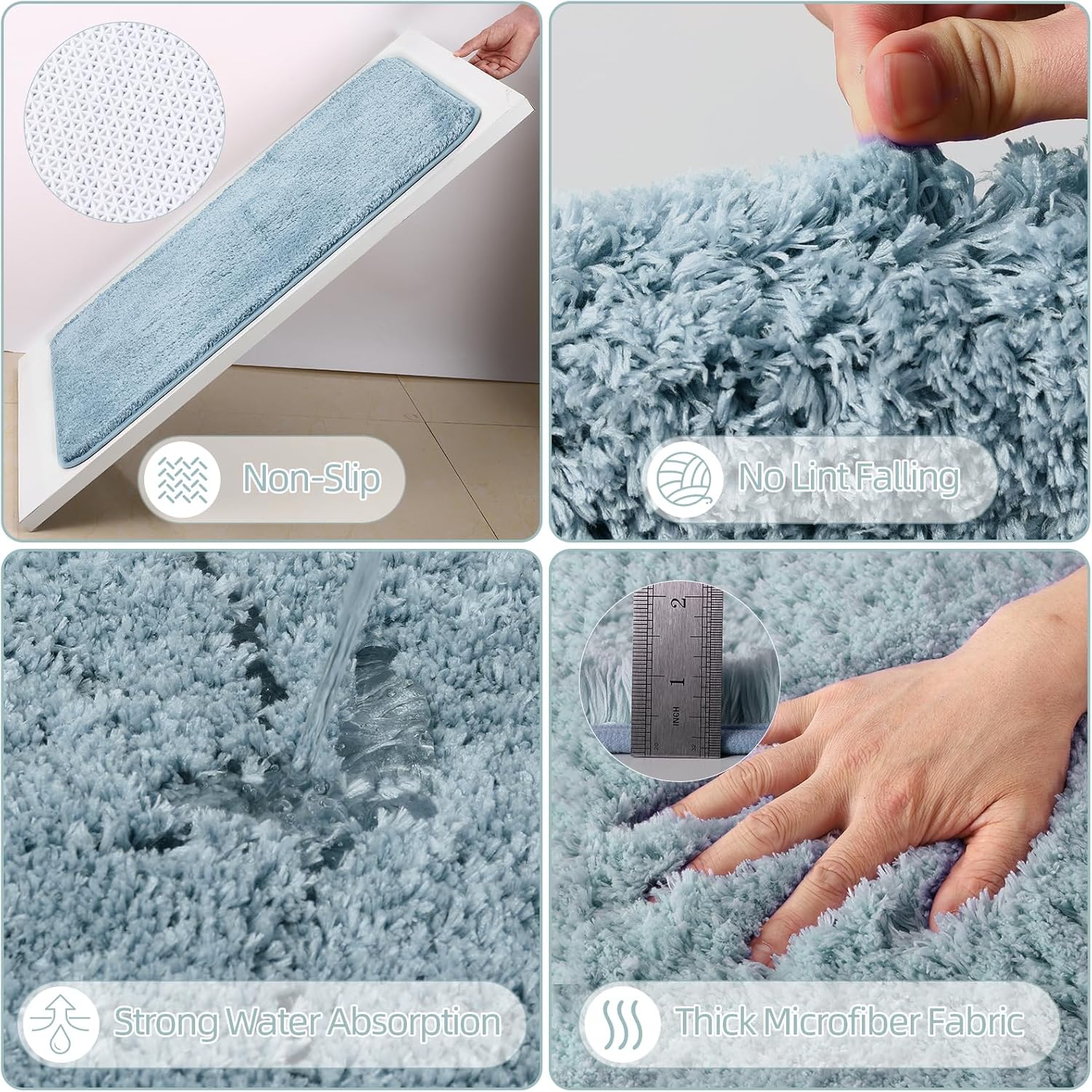 XLHOMO Light Blue Bathroom Accessories Set 25PC