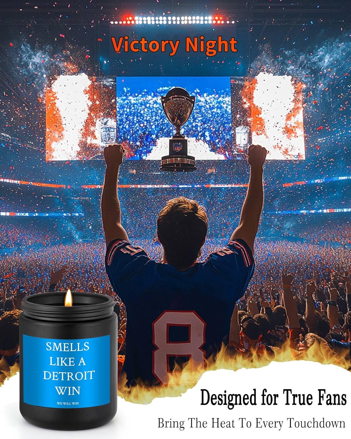 Detroit Lions Scent Candle