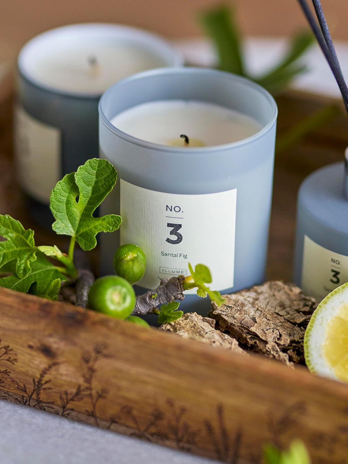 Experience a Sweet Fresh Santal Fig Candle by Bloomingville