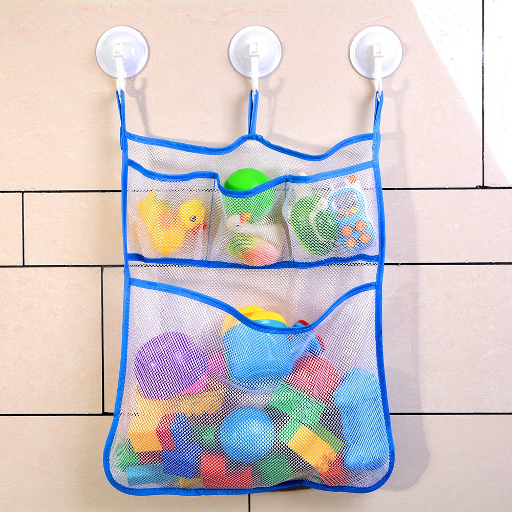 Large Size Bath Toy Organizer with 3 Suction Cups