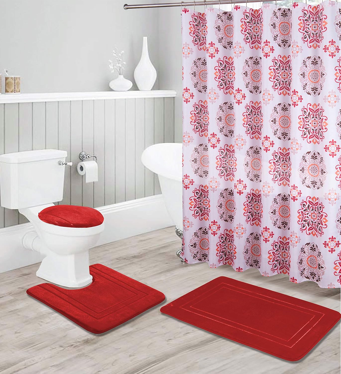 Kids Zone Home Linen Bathroom Collection Set - Non-Slip Waterproof