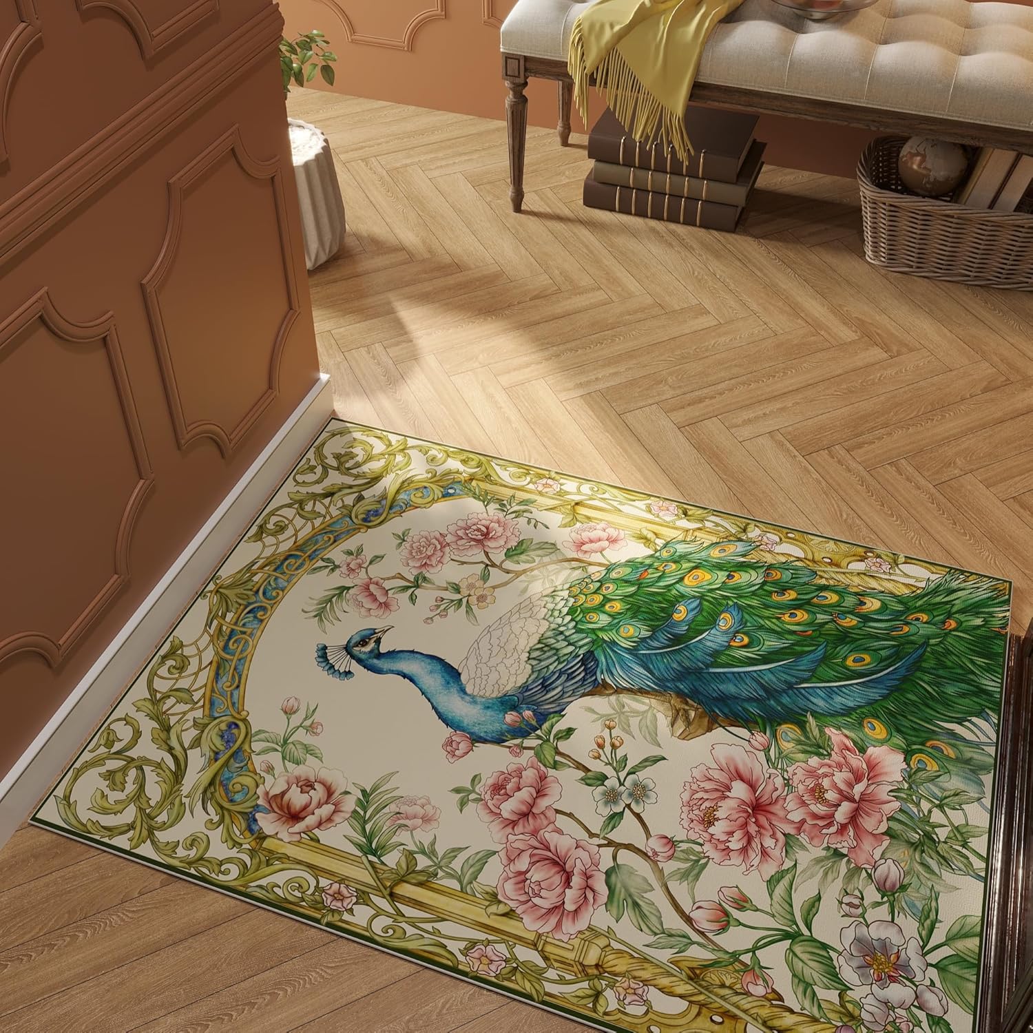 Vowkten Peacock Door Mat