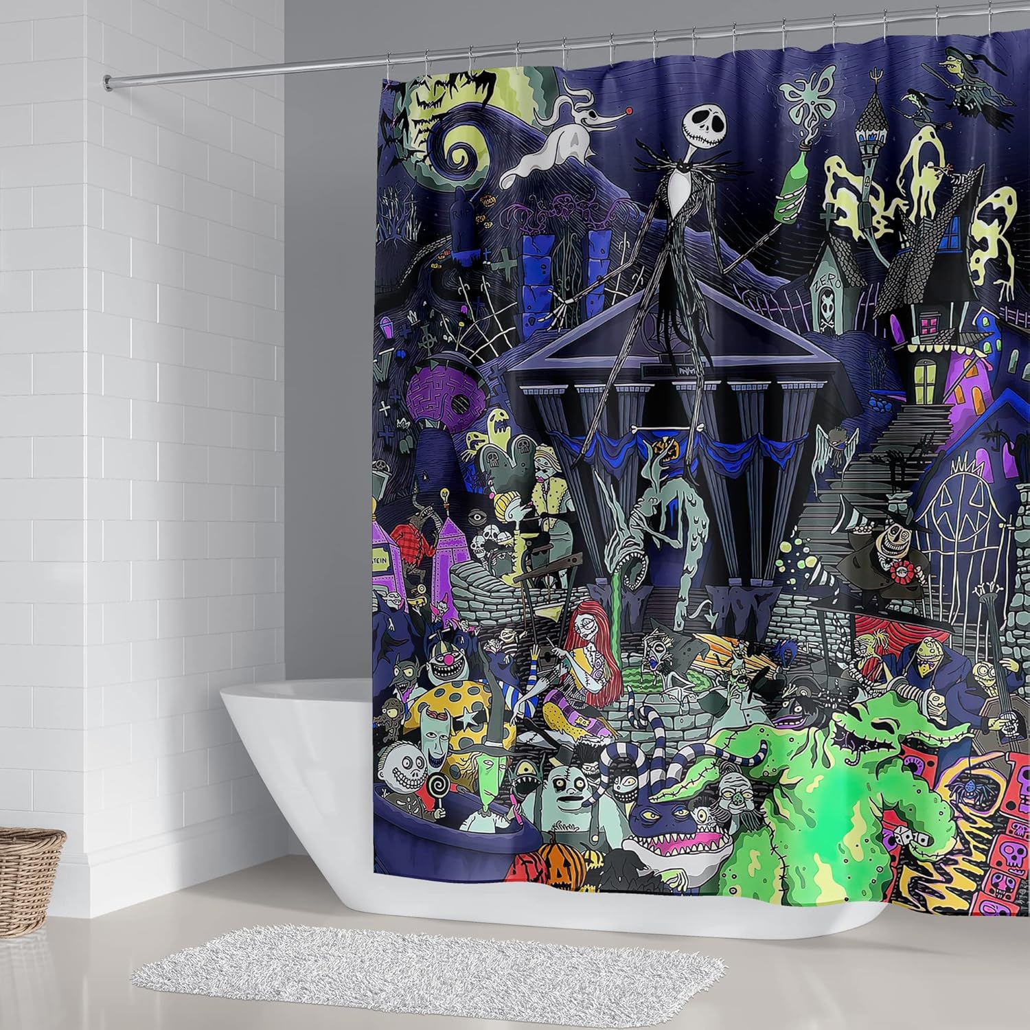4-Piece Christmas Bathroom Set with Halloween Decor