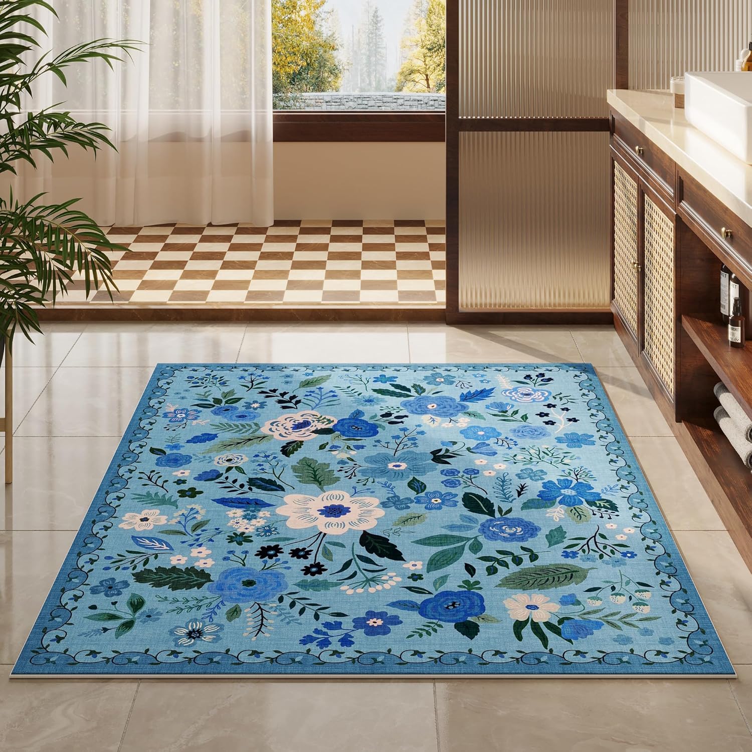Perfect for Kids Families Washable Area Rug